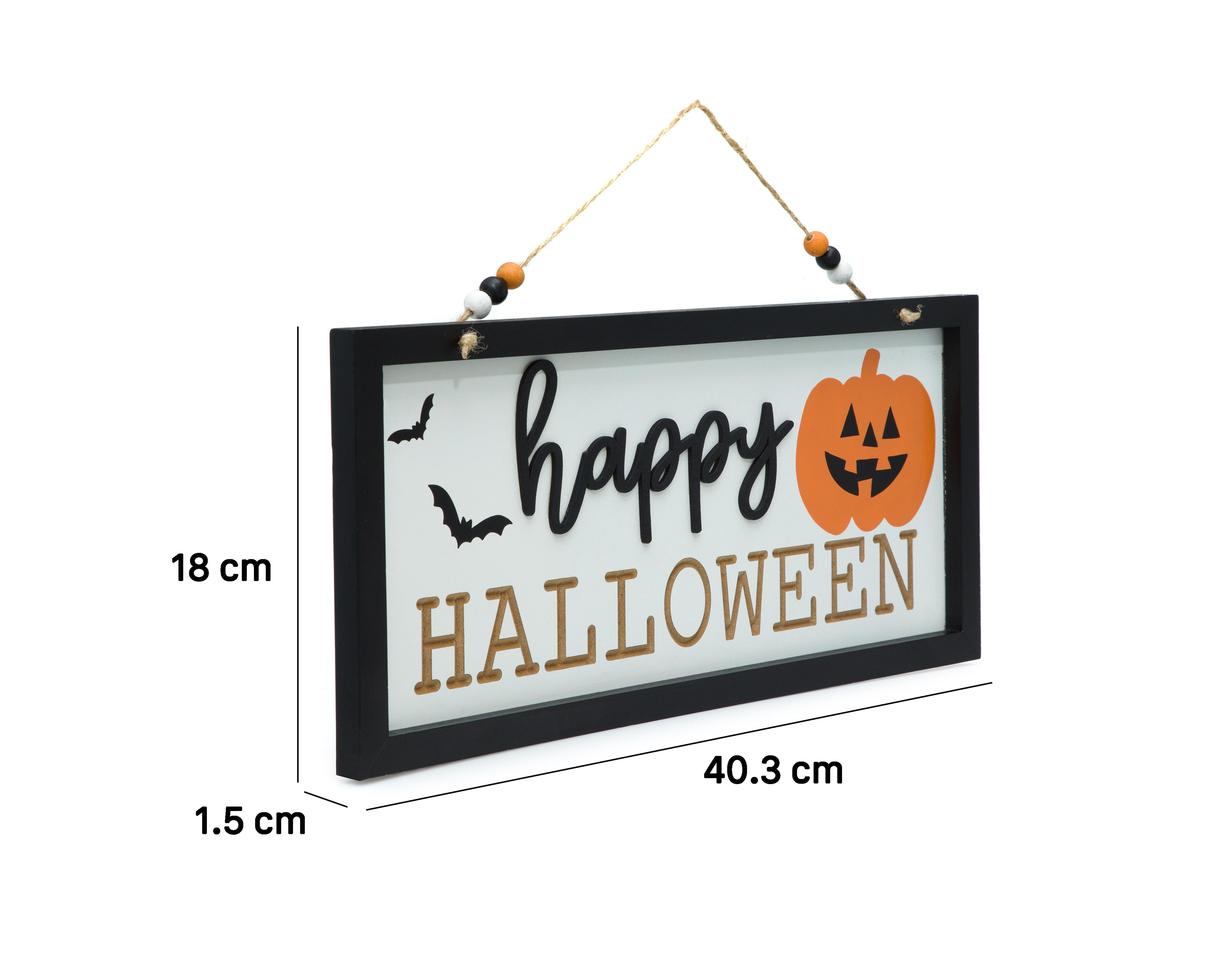 Foto 7 pulgar | Letrero Decorativo Happy Halloween de Madera