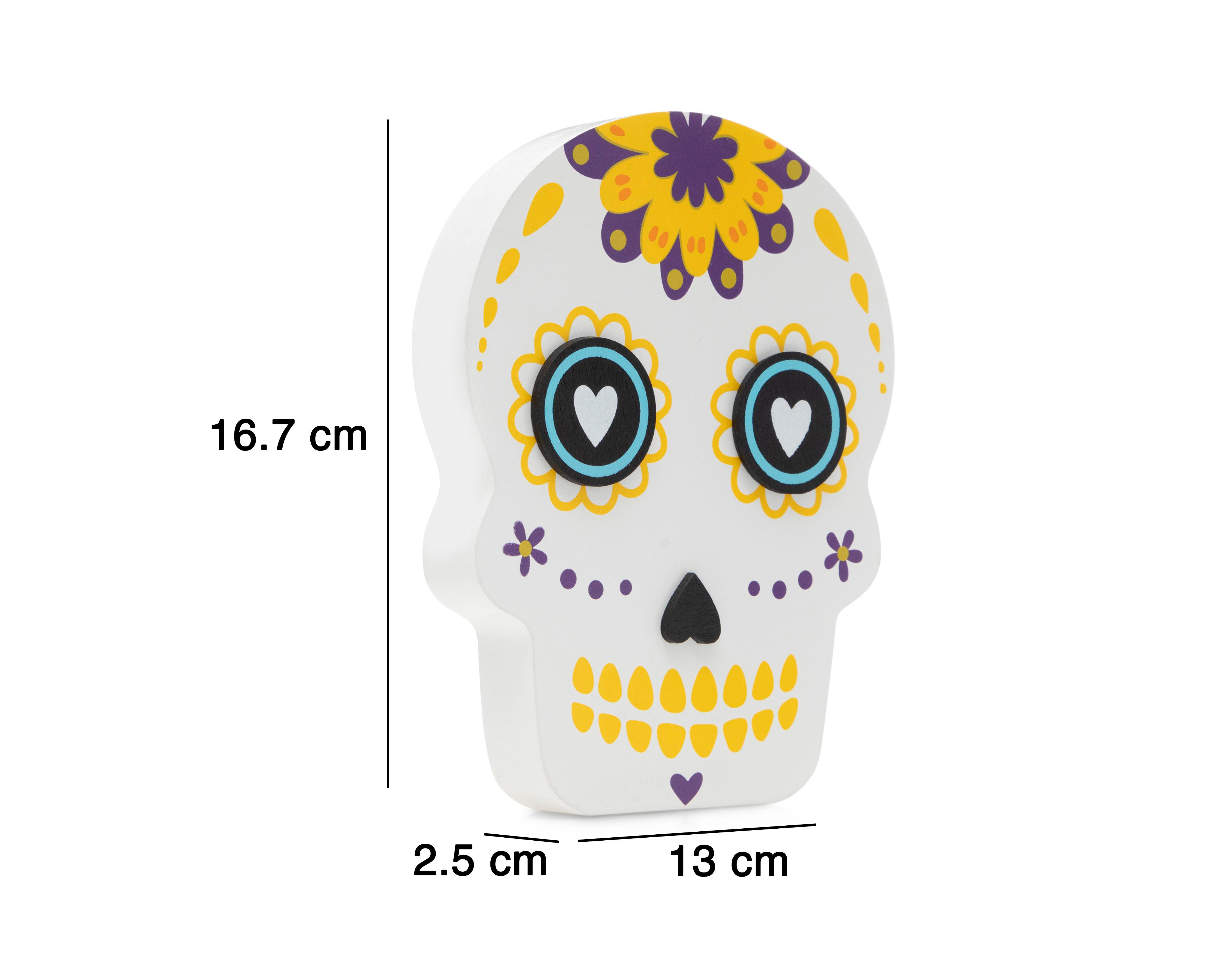 Foto 5 | Escultura de Calaverita Magenta de Madera
