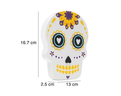 Foto 5 | Escultura de Calaverita Magenta de Madera