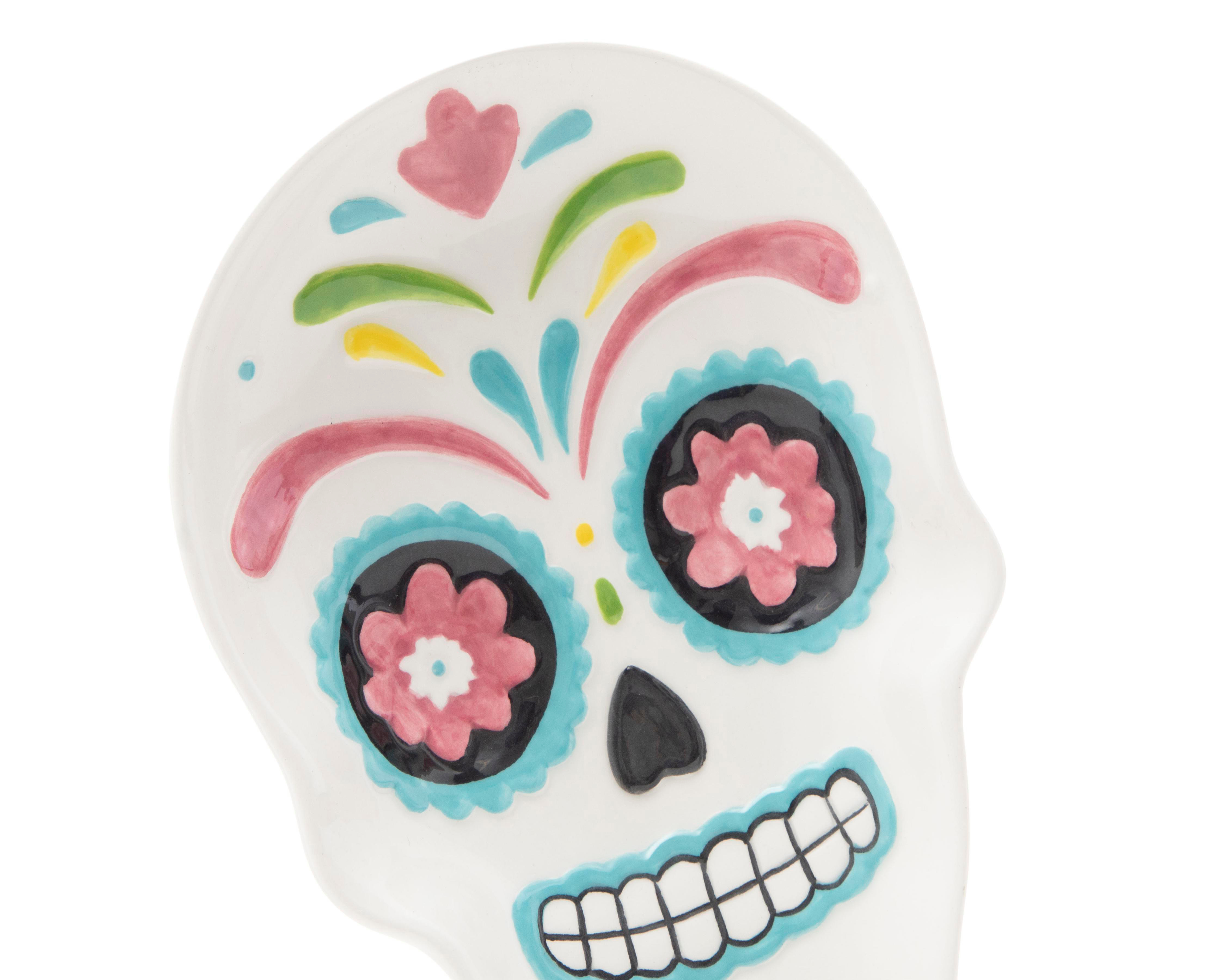 Foto 4 pulgar | Portacuchara de Cerámica Starhaus Día de Muertos