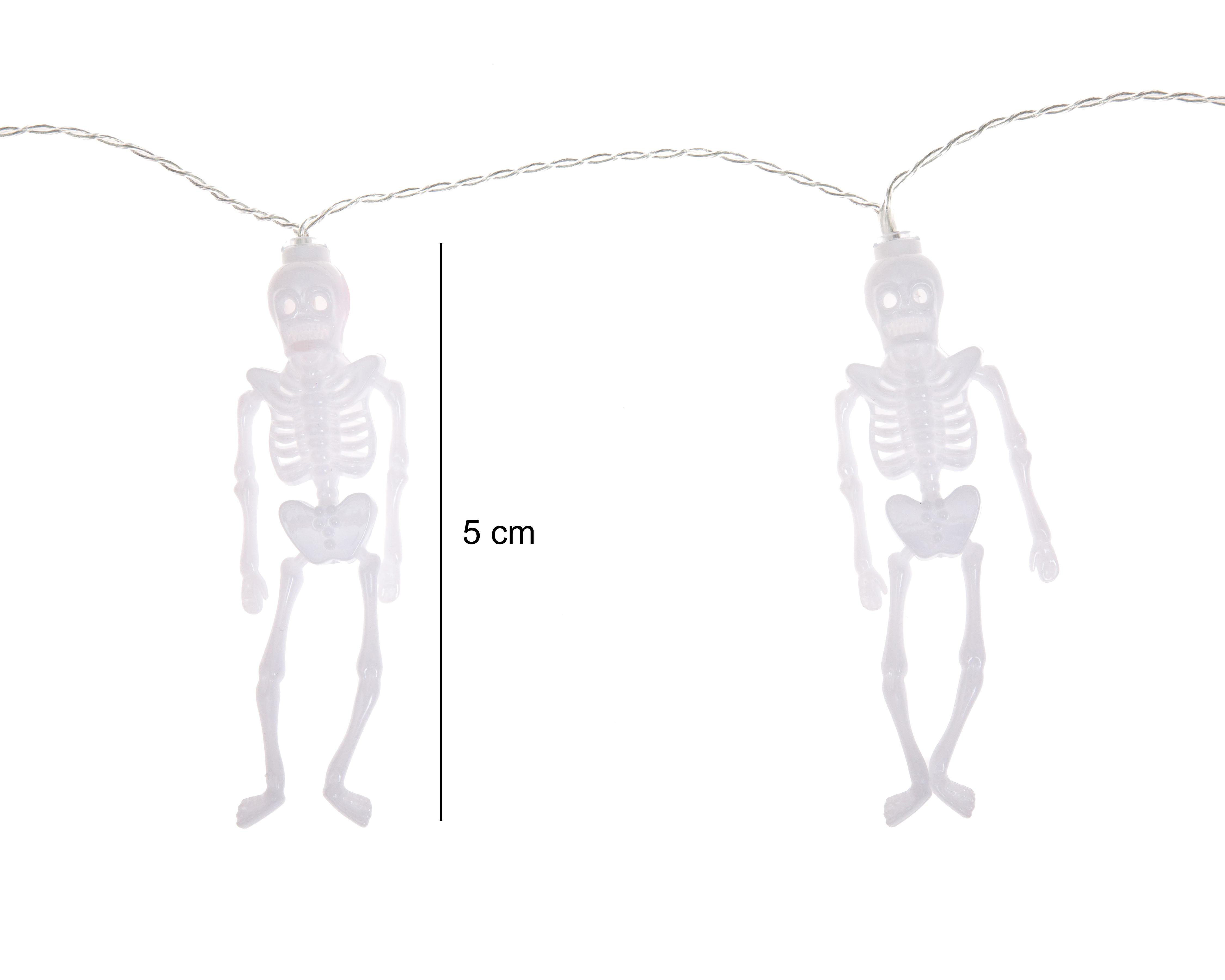 Foto 5 | Luces Decorativas de Halloween Bones 10 Luces Cálidas