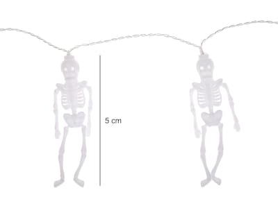 Foto 5 | Luces Decorativas de Halloween Bones 10 Luces Cálidas