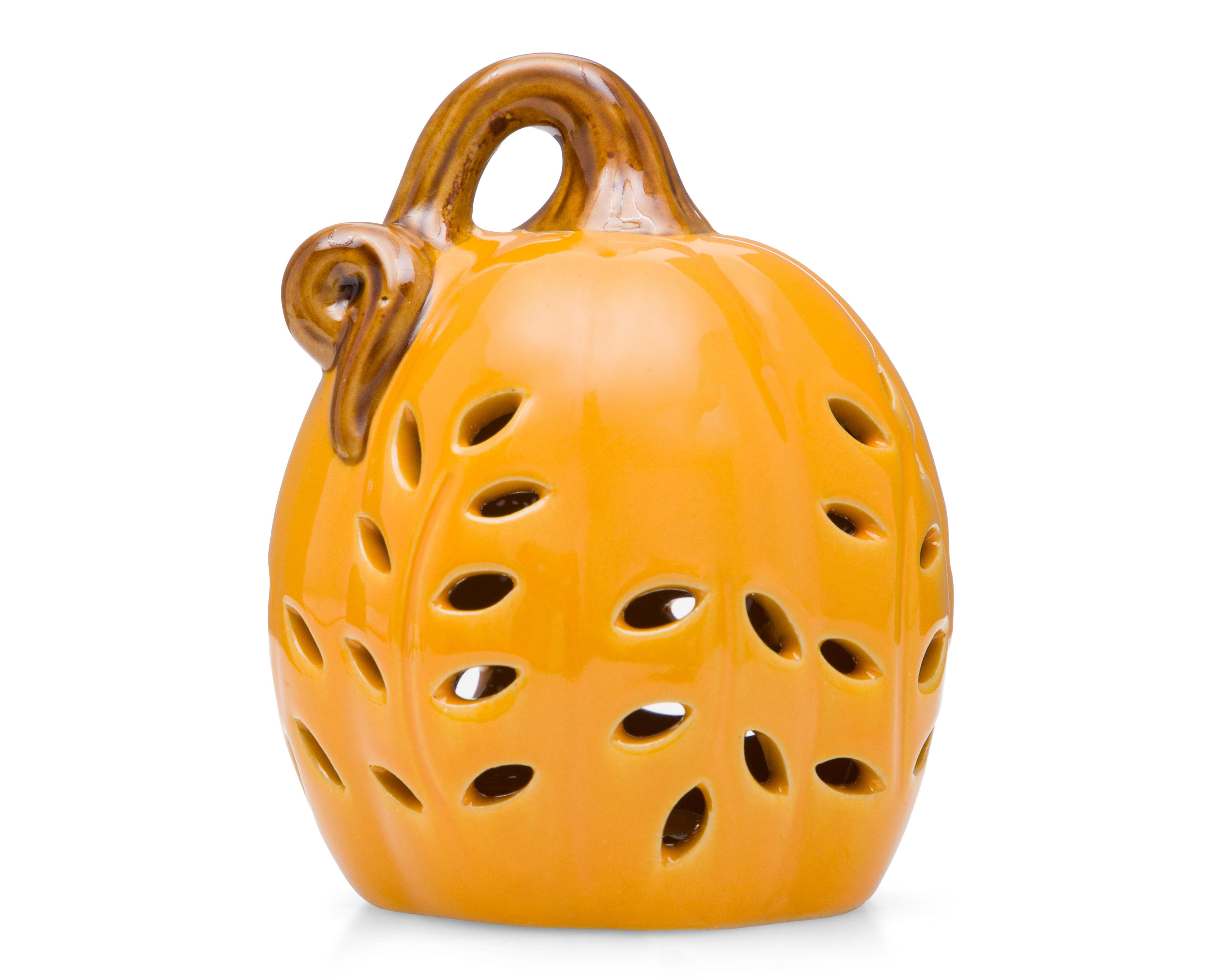Foto 2 | Escultura de Calabaza Floral L de Cerámica