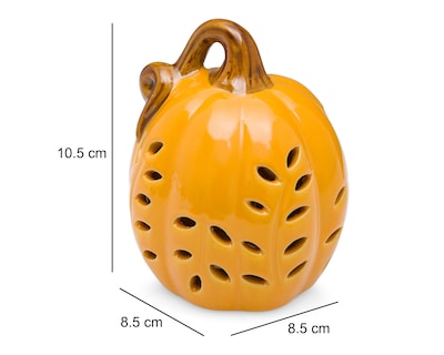 Foto 5 | Escultura de Calabaza Floral L de Cerámica