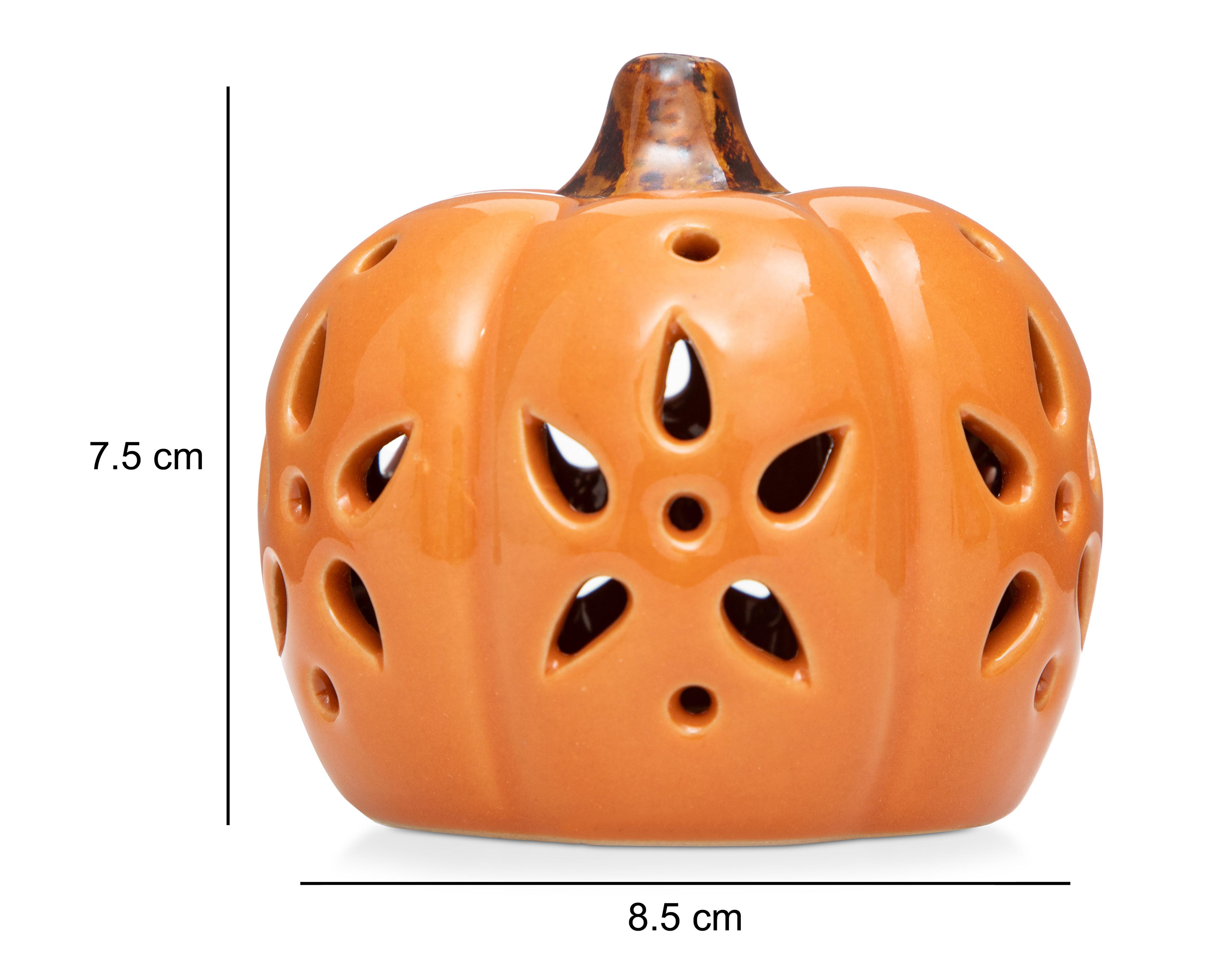 Foto 5 | Escultura de Calabaza Floral S de Cerámica