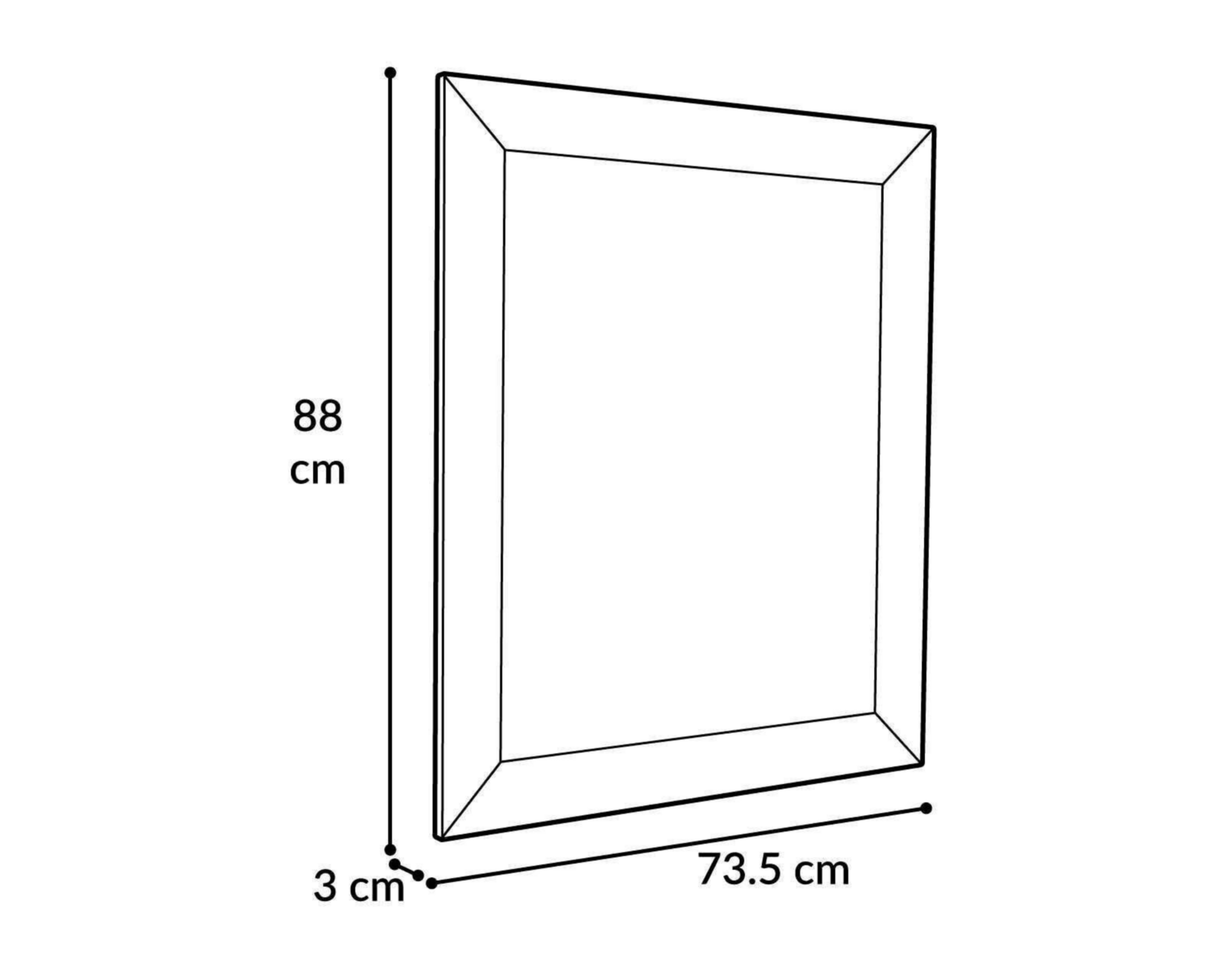 Foto 5 | Espejo Eleonora Rectangular