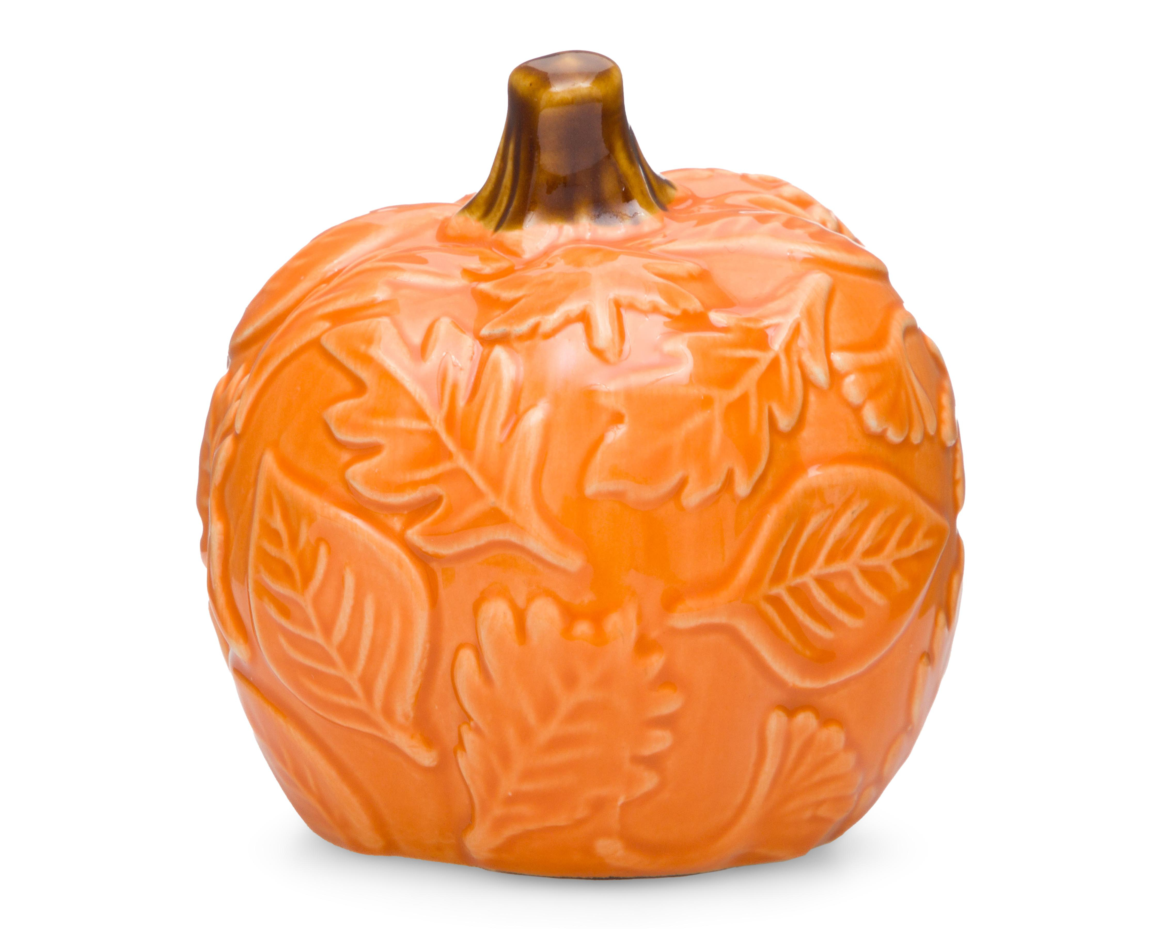 Foto 1 | Escultura de Calabaza de Halloween Tangerine de Cerámica