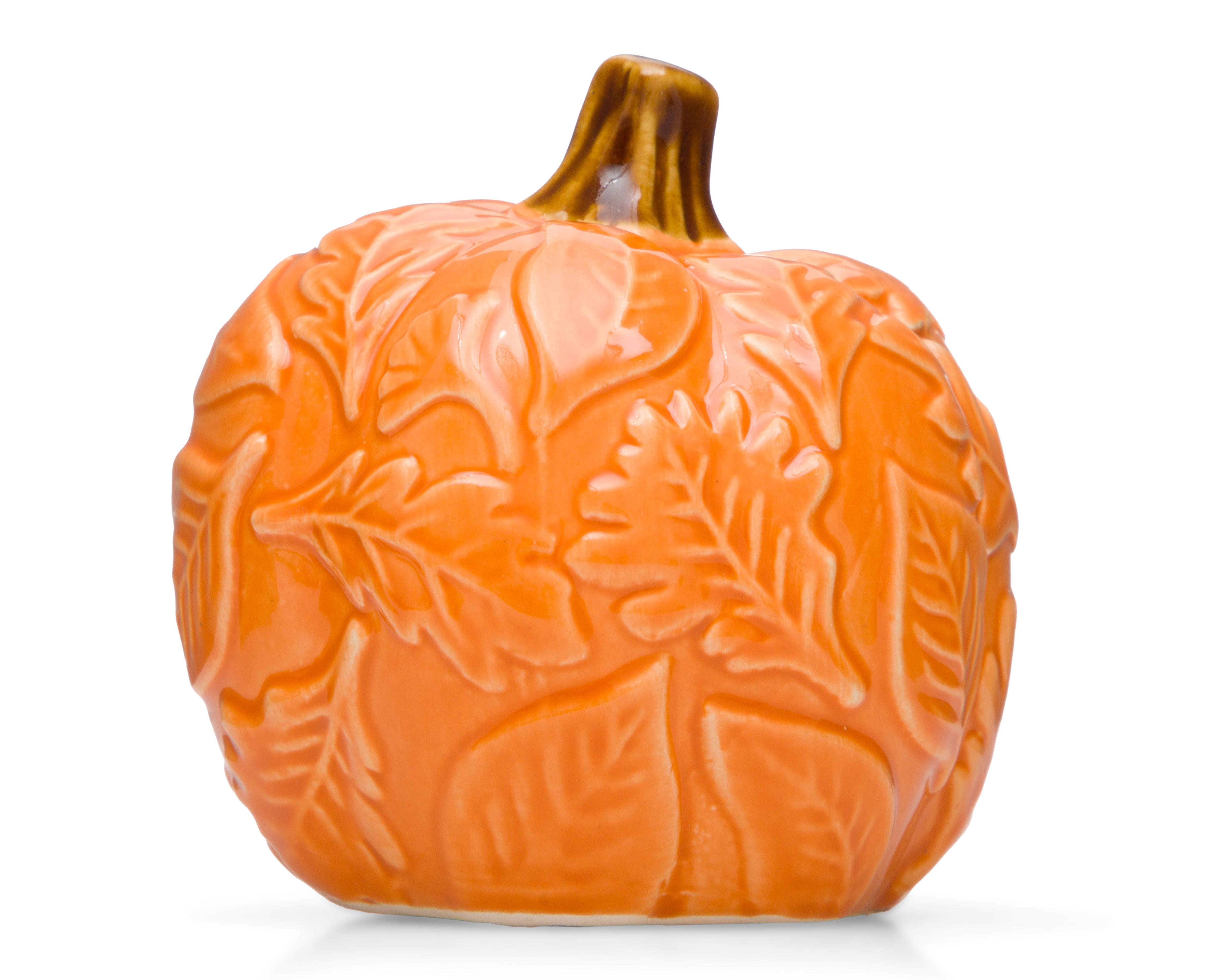 Foto 2 | Escultura de Calabaza de Halloween Tangerine de Cerámica