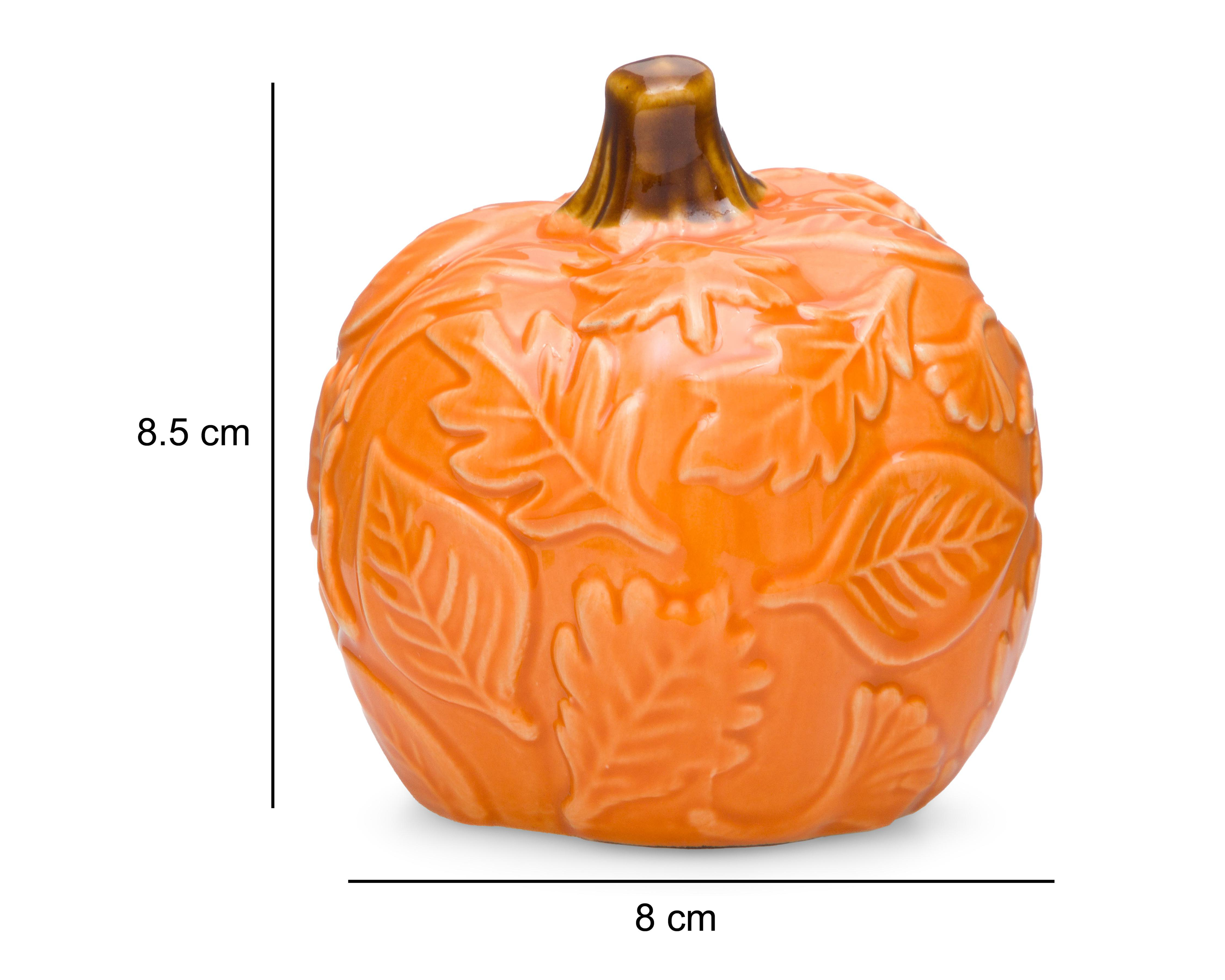 Foto 5 | Escultura de Calabaza de Halloween Tangerine de Cerámica