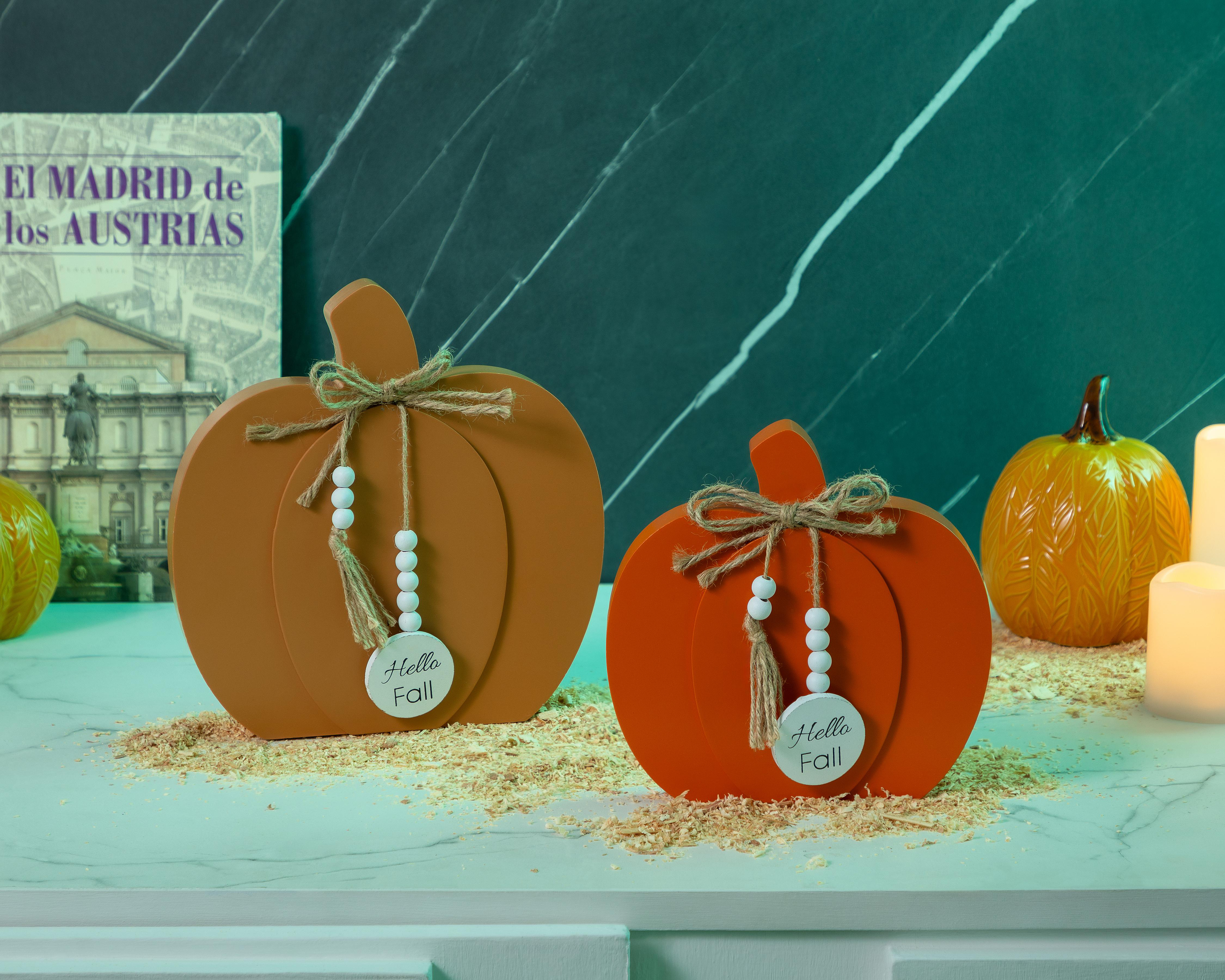 Foto 4 | Escultura de Calabaza Clara B de Madera