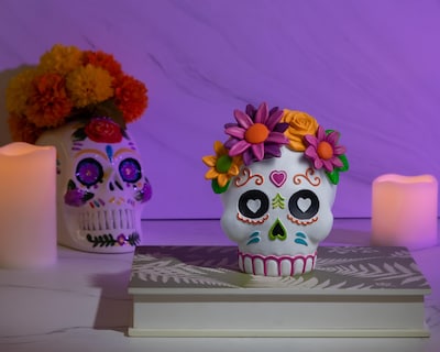 Foto 5 | Escultura de Calaverita Frida de Poliresina