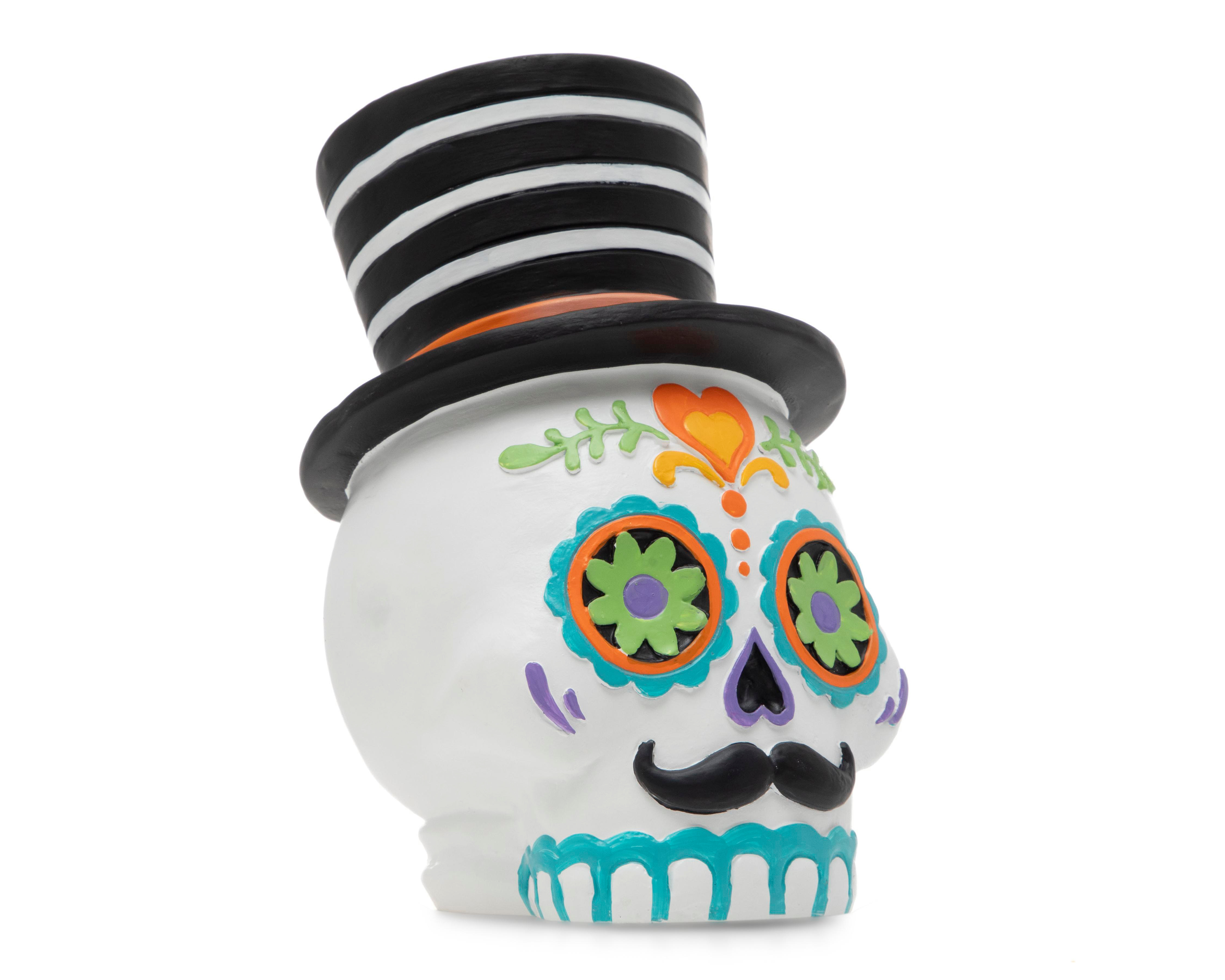 Escultura de Calaverita Pedro de Poliresina $229