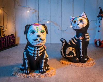 Foto 5 | Escultura de Calaverita Perro Beto de Poliresina