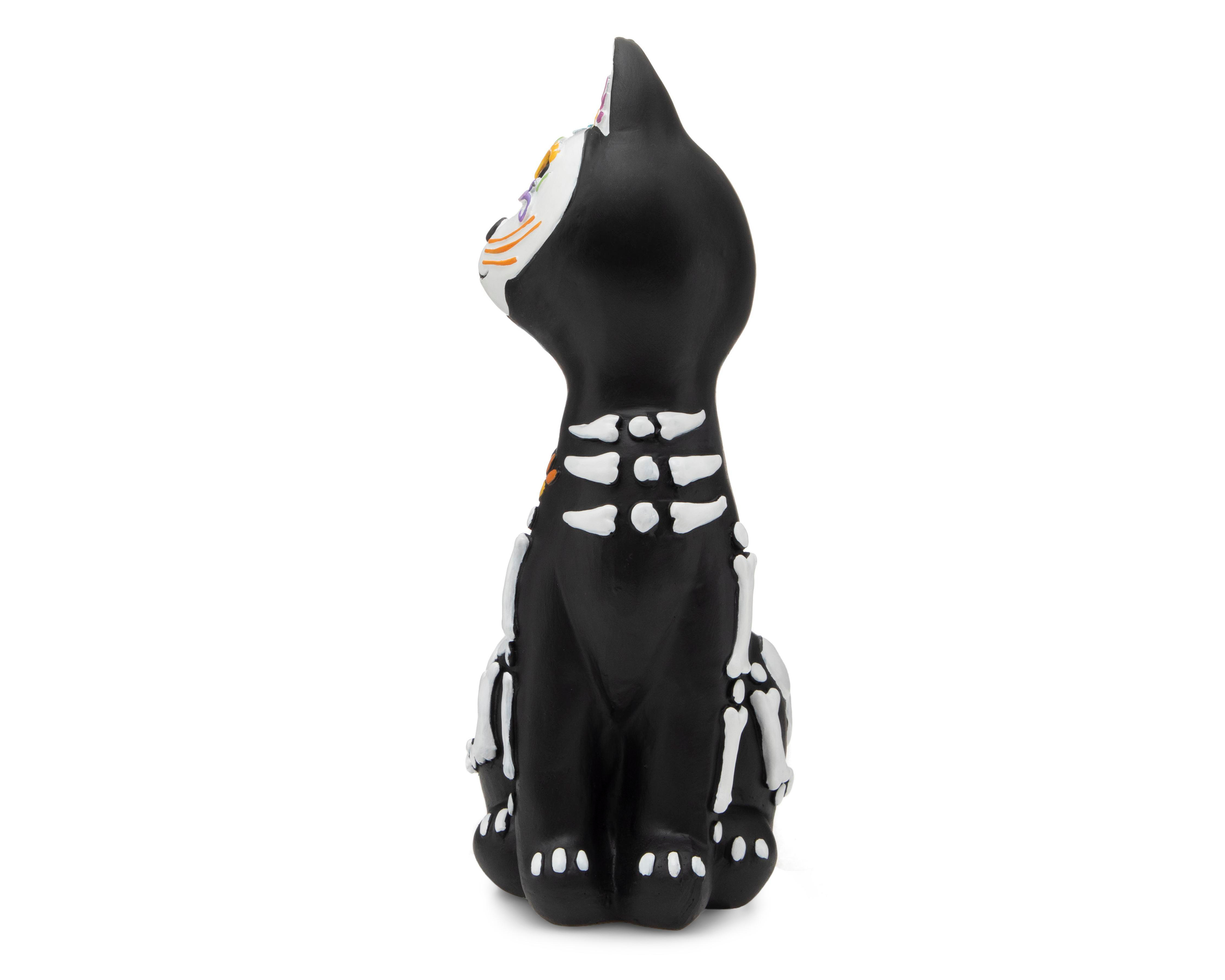 Foto 4 pulgar | Escultura de Calaverita Gato Kitty de Poliresina