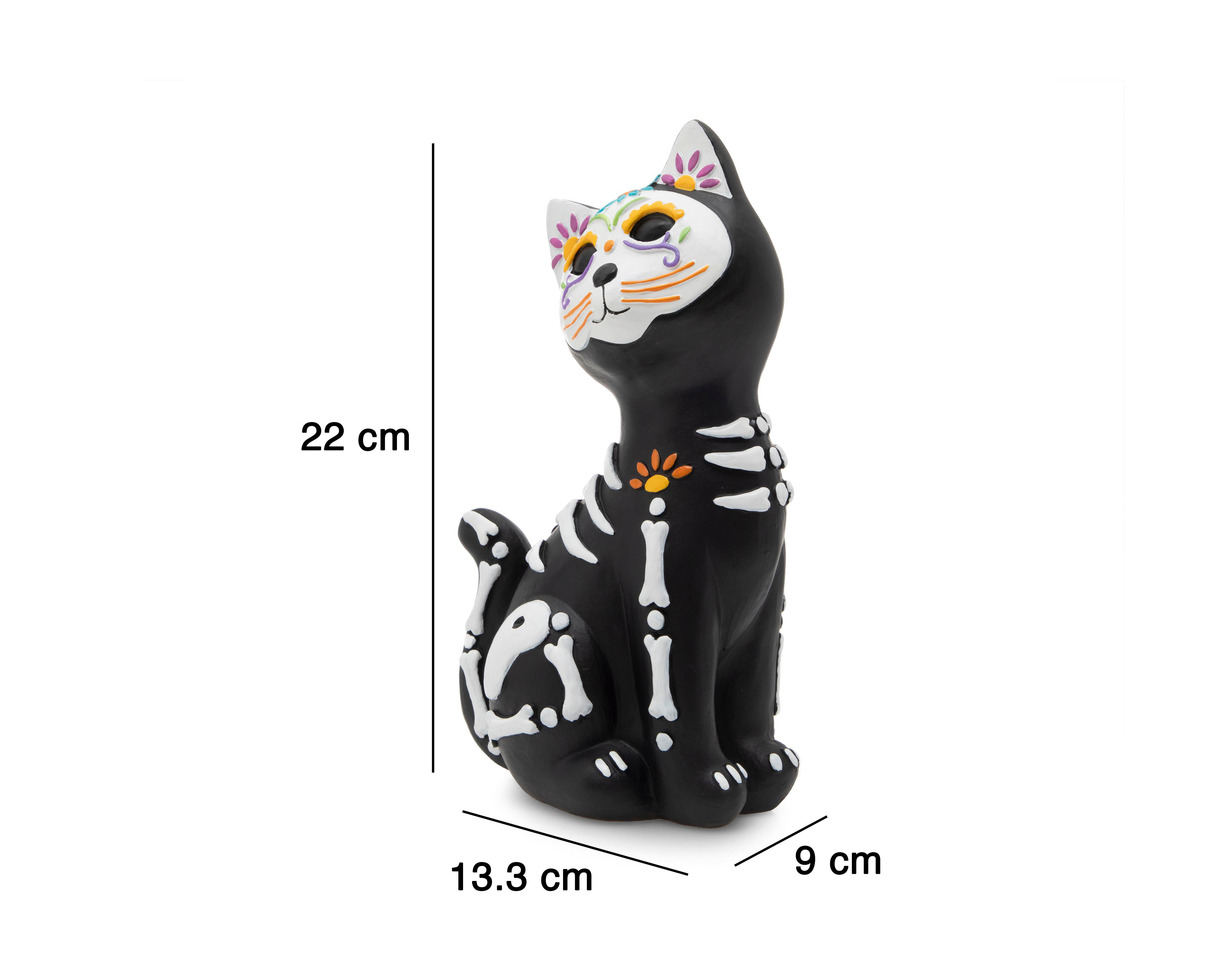 Foto 6 | Escultura de Calaverita Gato Kitty de Poliresina