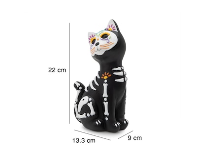 Foto 6 | Escultura de Calaverita Gato Kitty de Poliresina