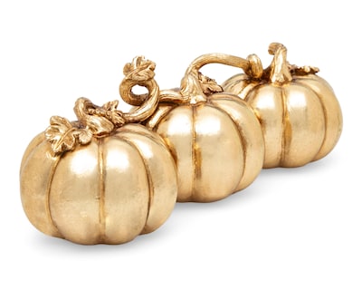Foto 1 | Escultura de Calabazas Goldie de Poliresina