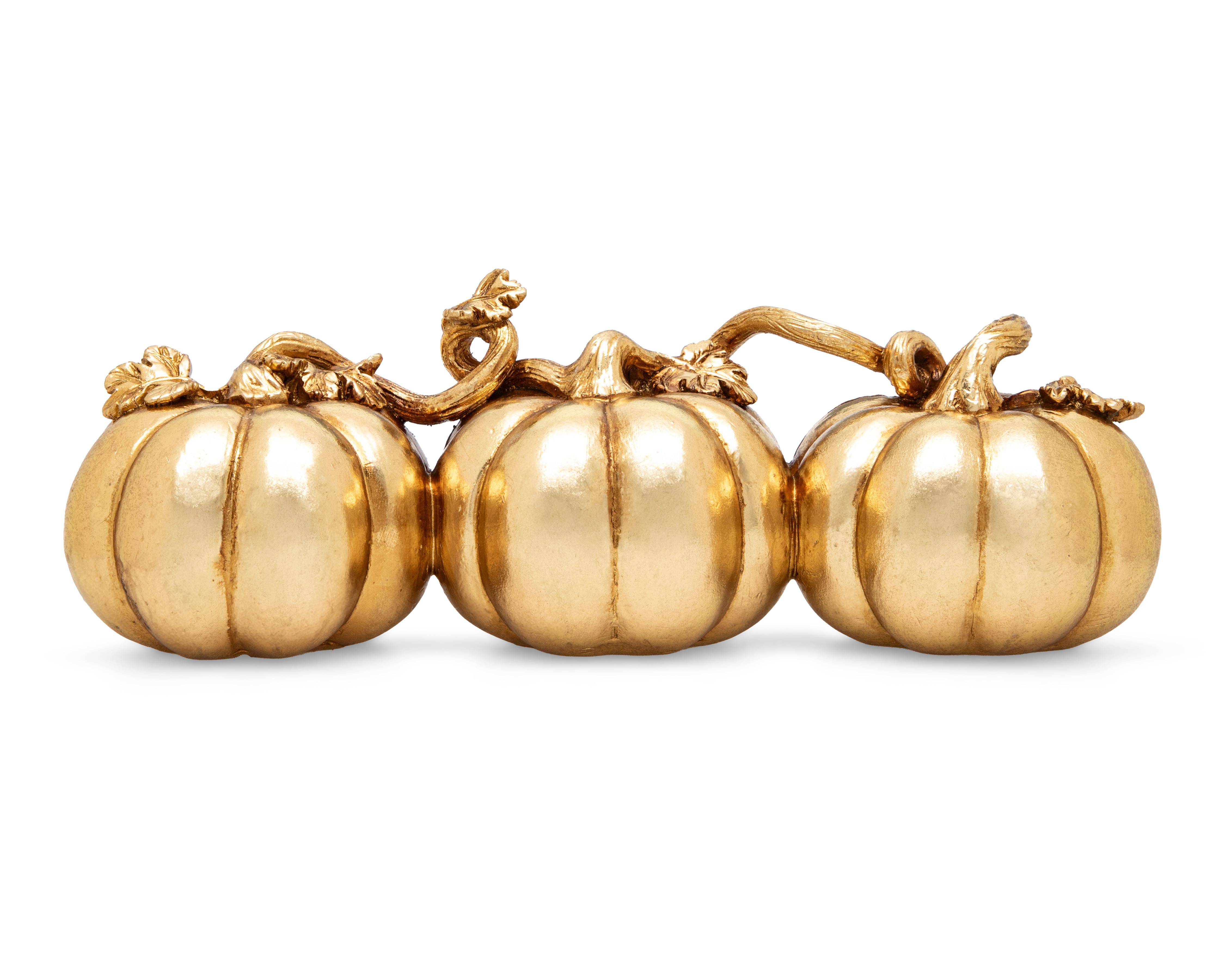 Foto 2 | Escultura de Calabazas Goldie de Poliresina