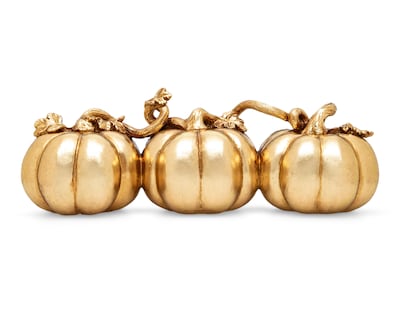 Foto 2 | Escultura de Calabazas Goldie de Poliresina
