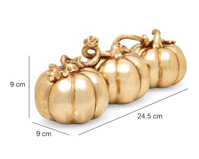 Foto 5 | Escultura de Calabazas Goldie de Poliresina