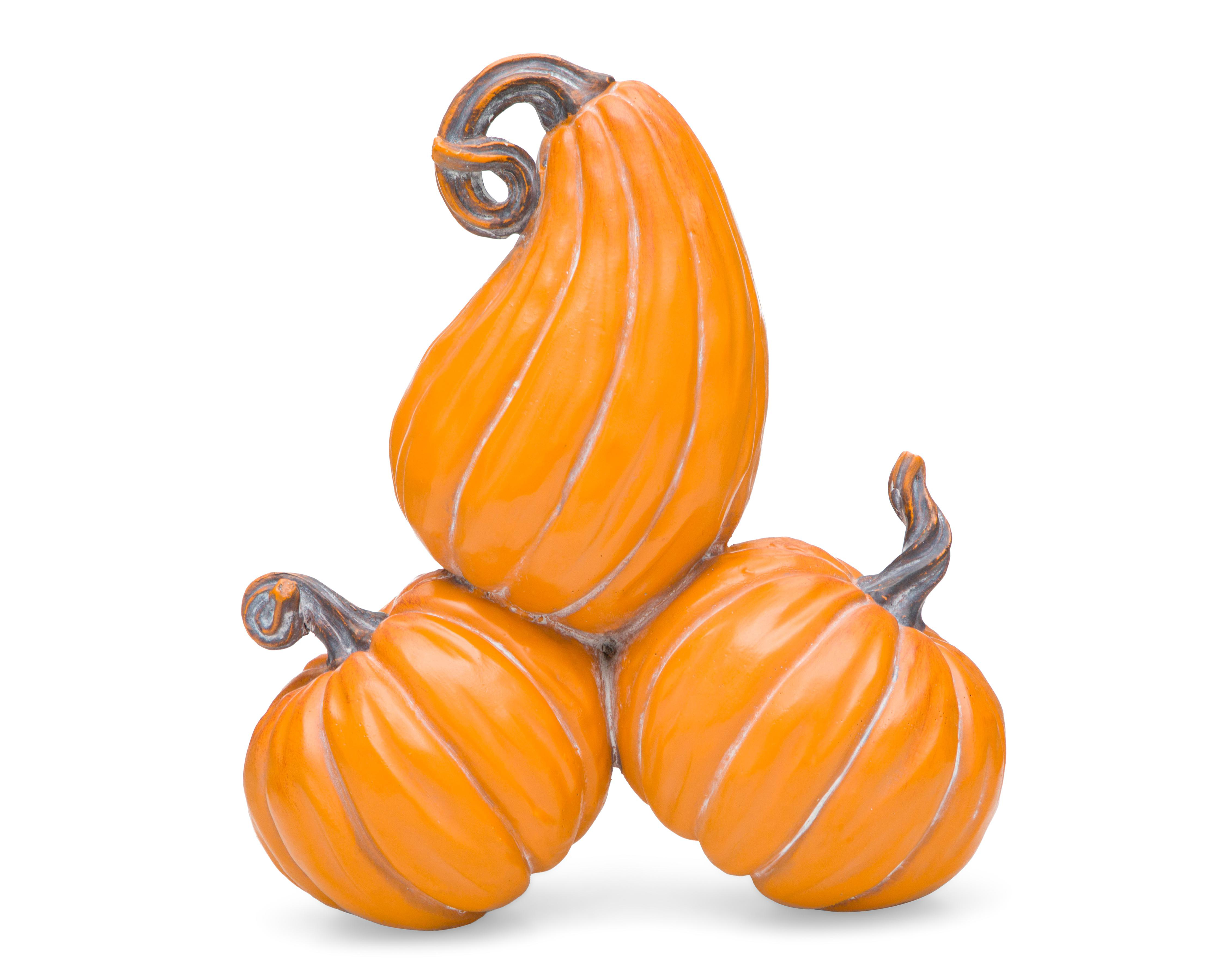 Foto 3 pulgar | Escultura de Calabaza Pumpkins de Poliresina