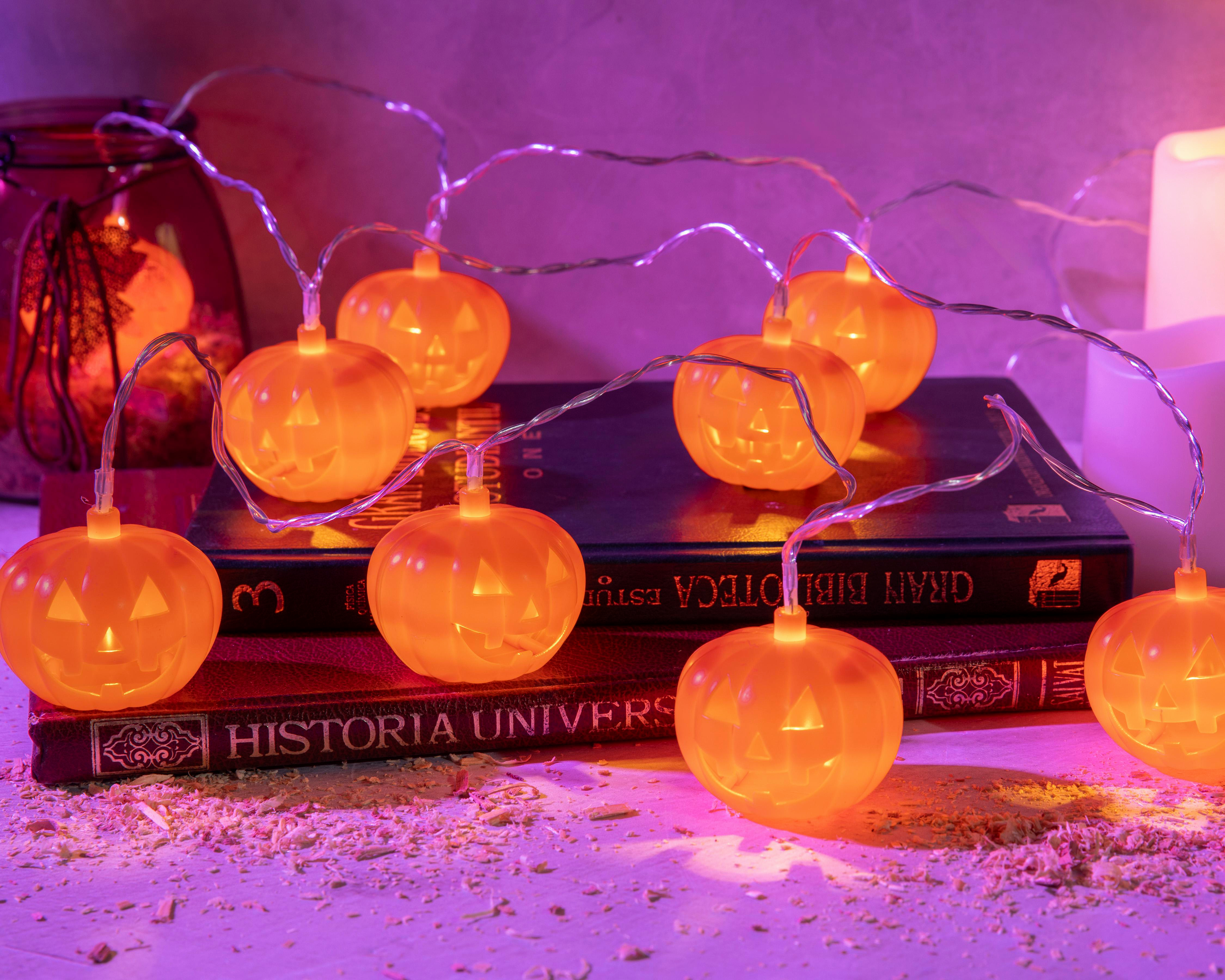 Foto 5 pulgar | Luces Decorativas de Halloween Spooky Spark 10 Luces Cálidas