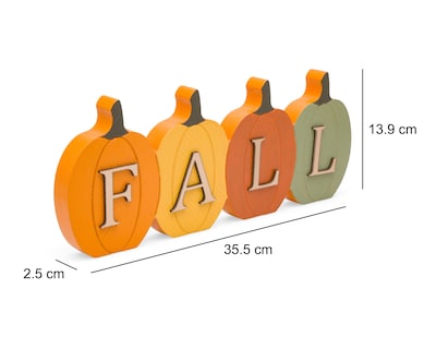 Foto 5 | Letrero Decorativo Fall de Madera