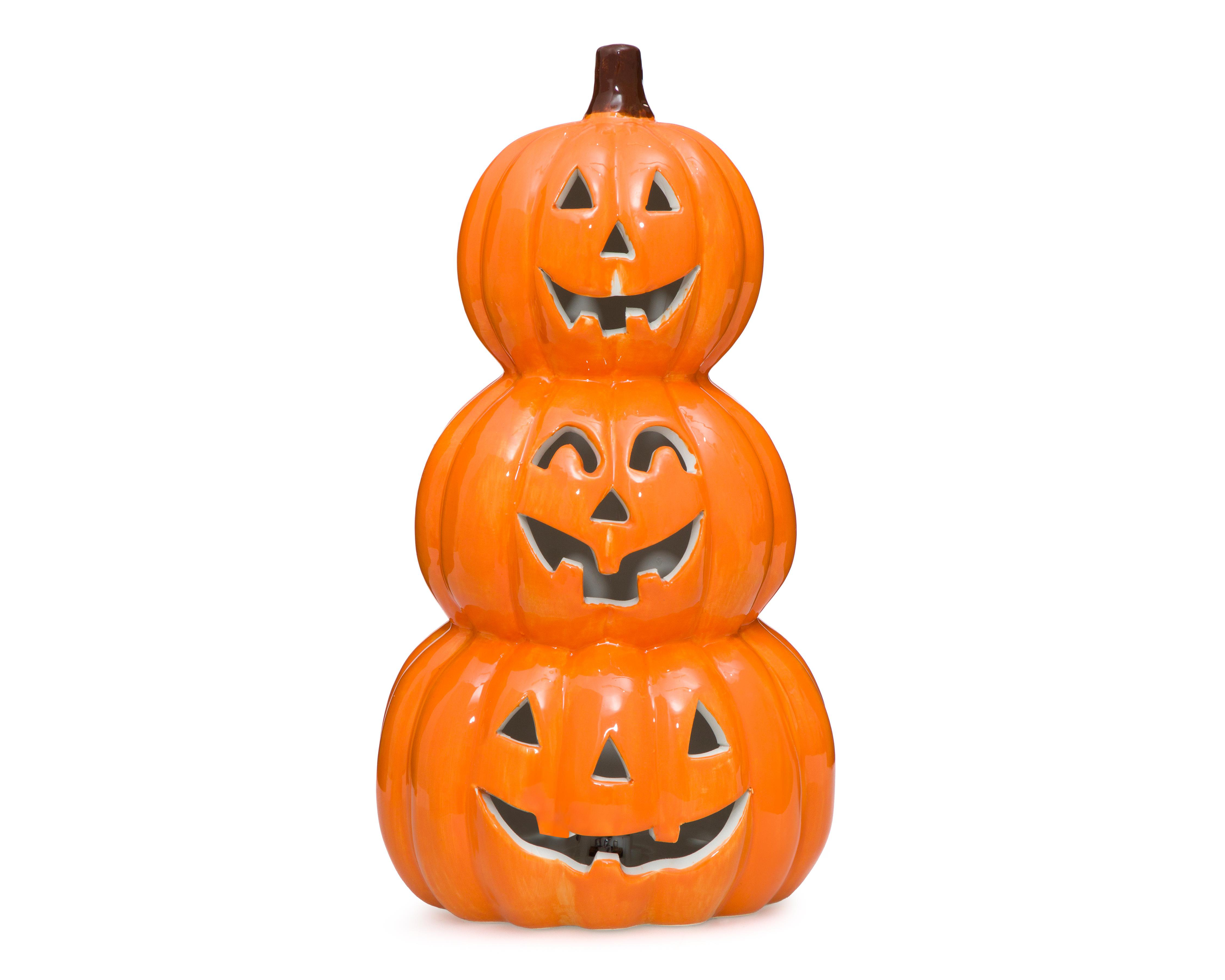 Foto 4 pulgar | Figura Decorativa Calabazas de Halloween Spike de Cerámica