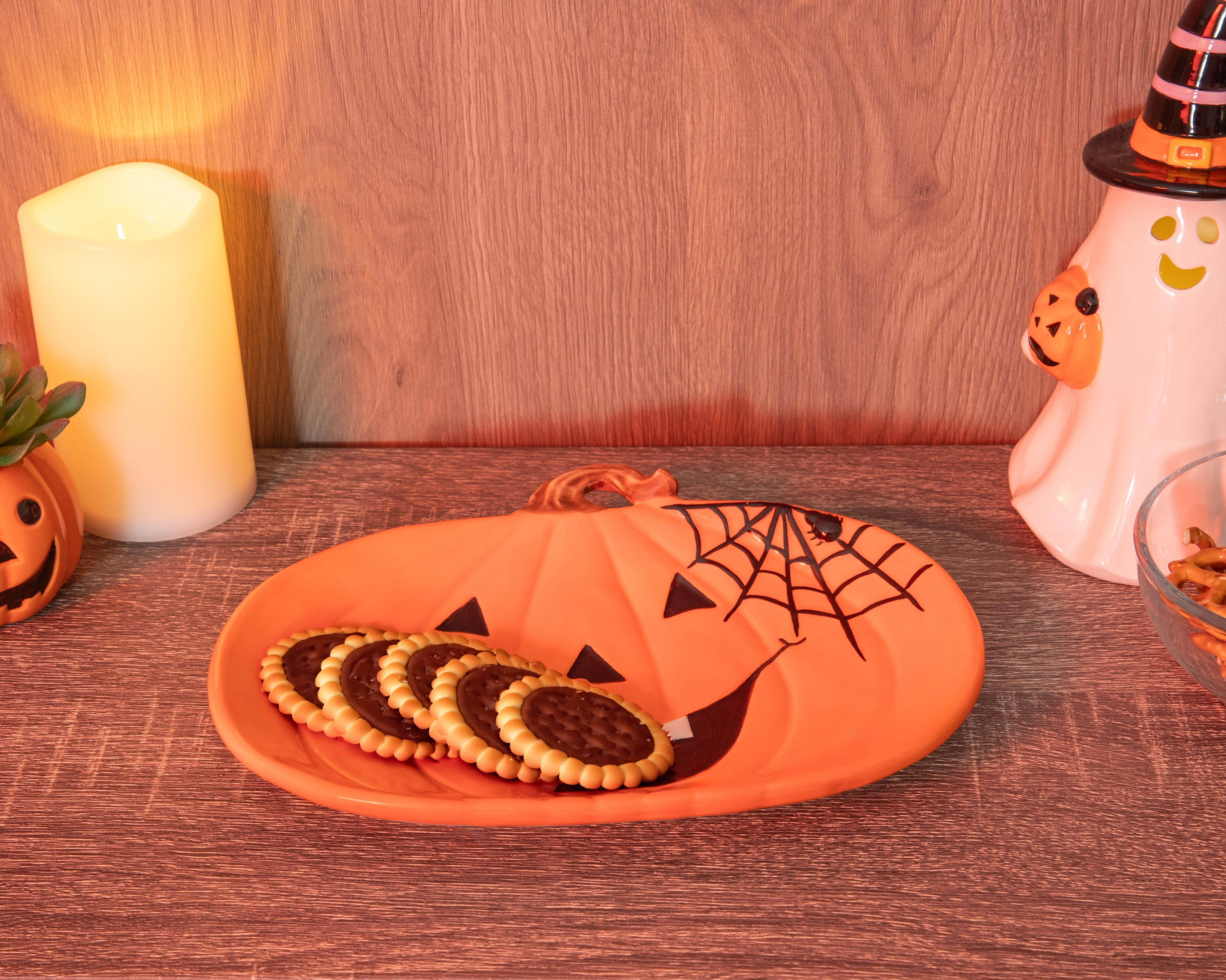 Foto 4 | Platón Decorativo de Halloween Freaky de Cerámica