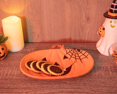 Foto 4 | Platón Decorativo de Halloween Freaky de Cerámica