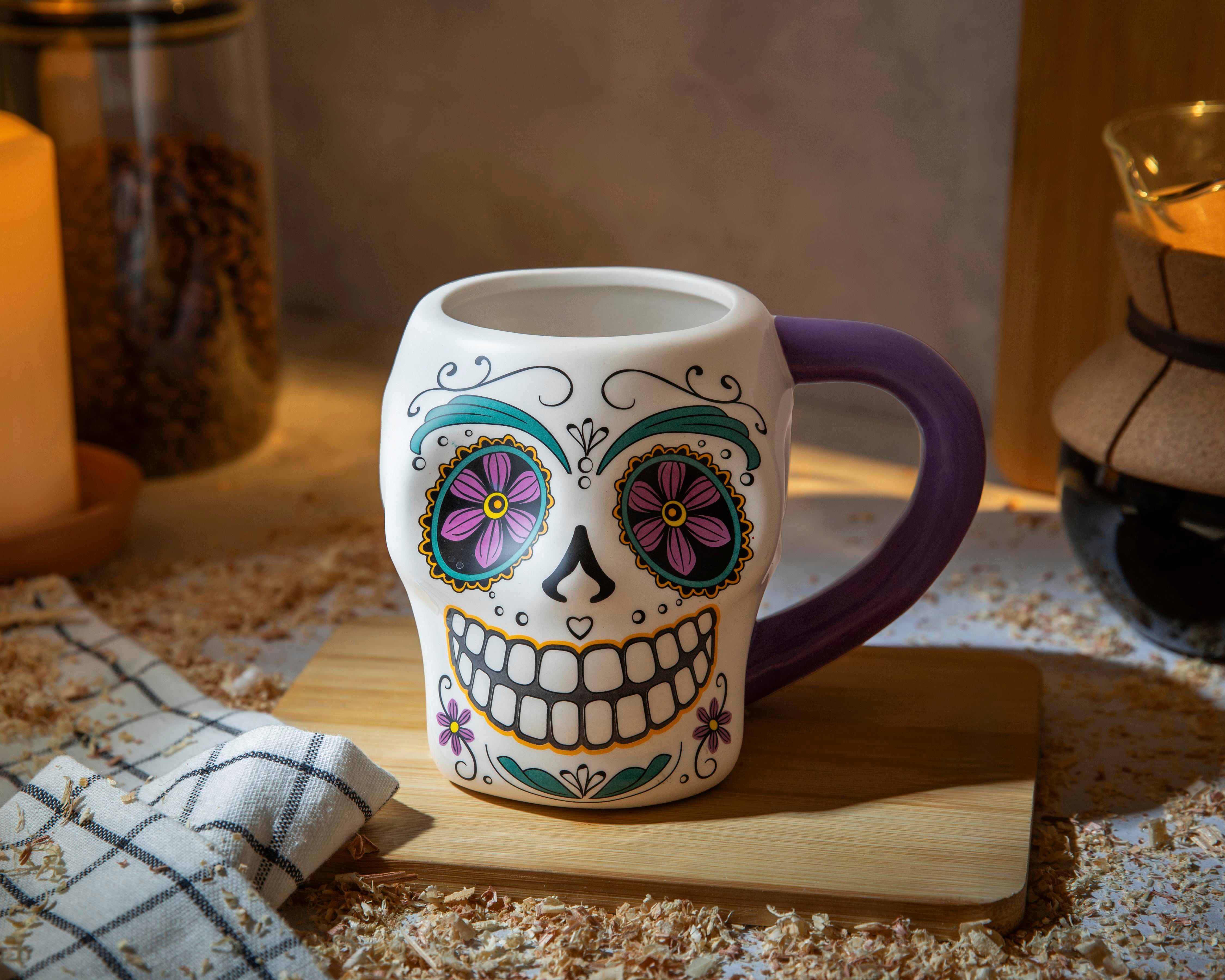 Foto 4 | Taza de Cerámica Día de Muertos 600 ml