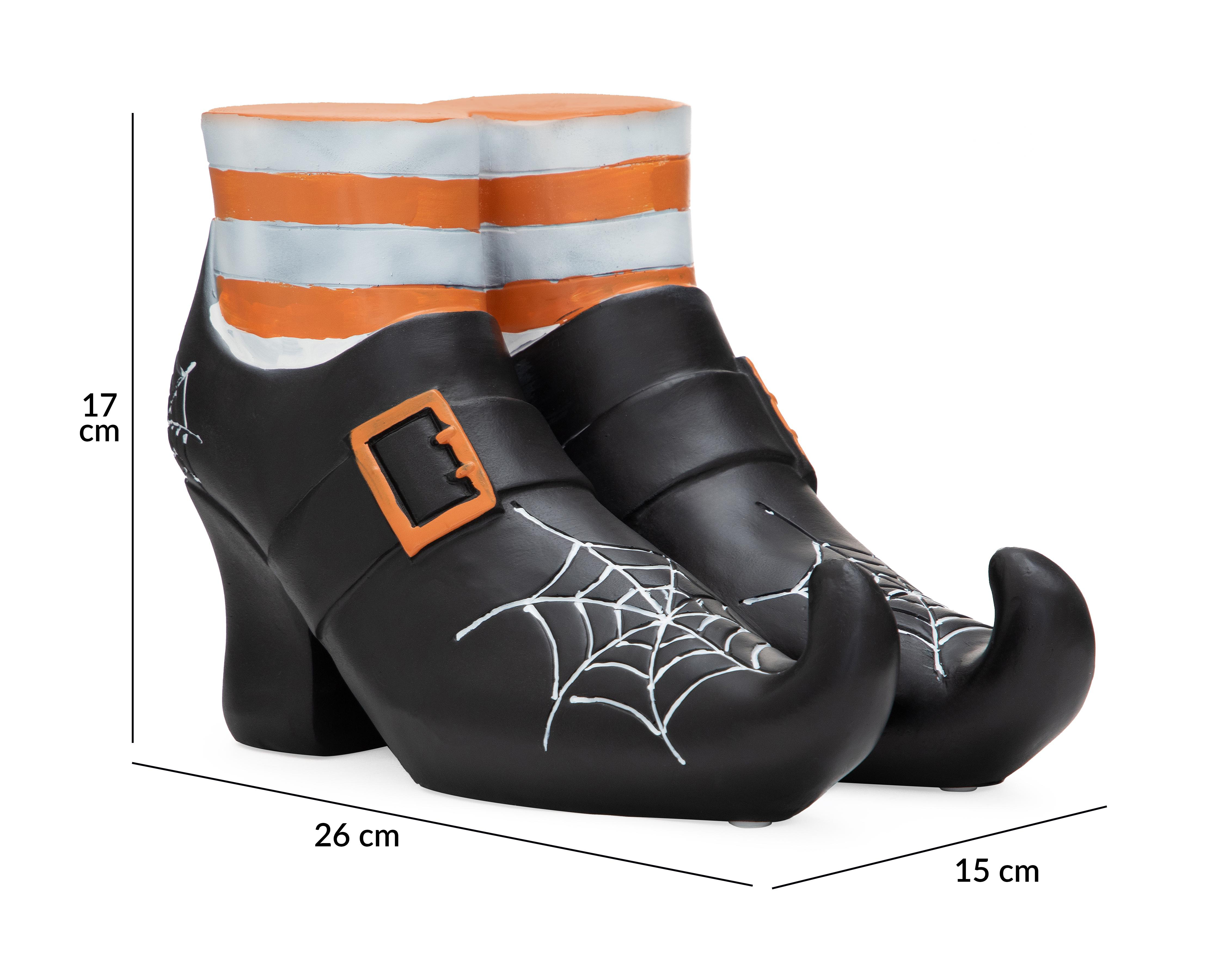 Foto 7 pulgar | Figura Decorativa Bota de Halloween Wicked de Poliresina