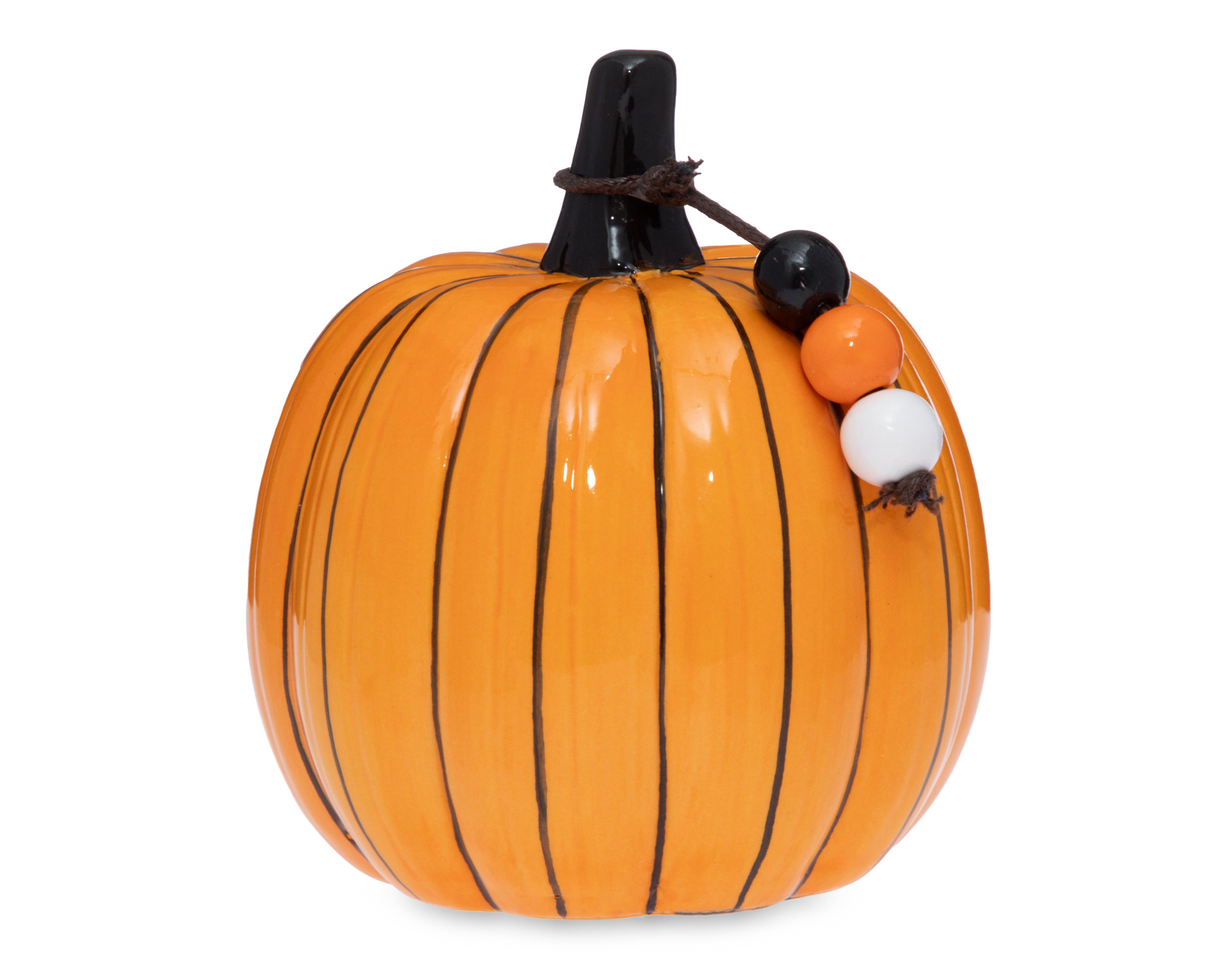 Figura Decorativa Calabaza de Halloween Clay S de Cerámica