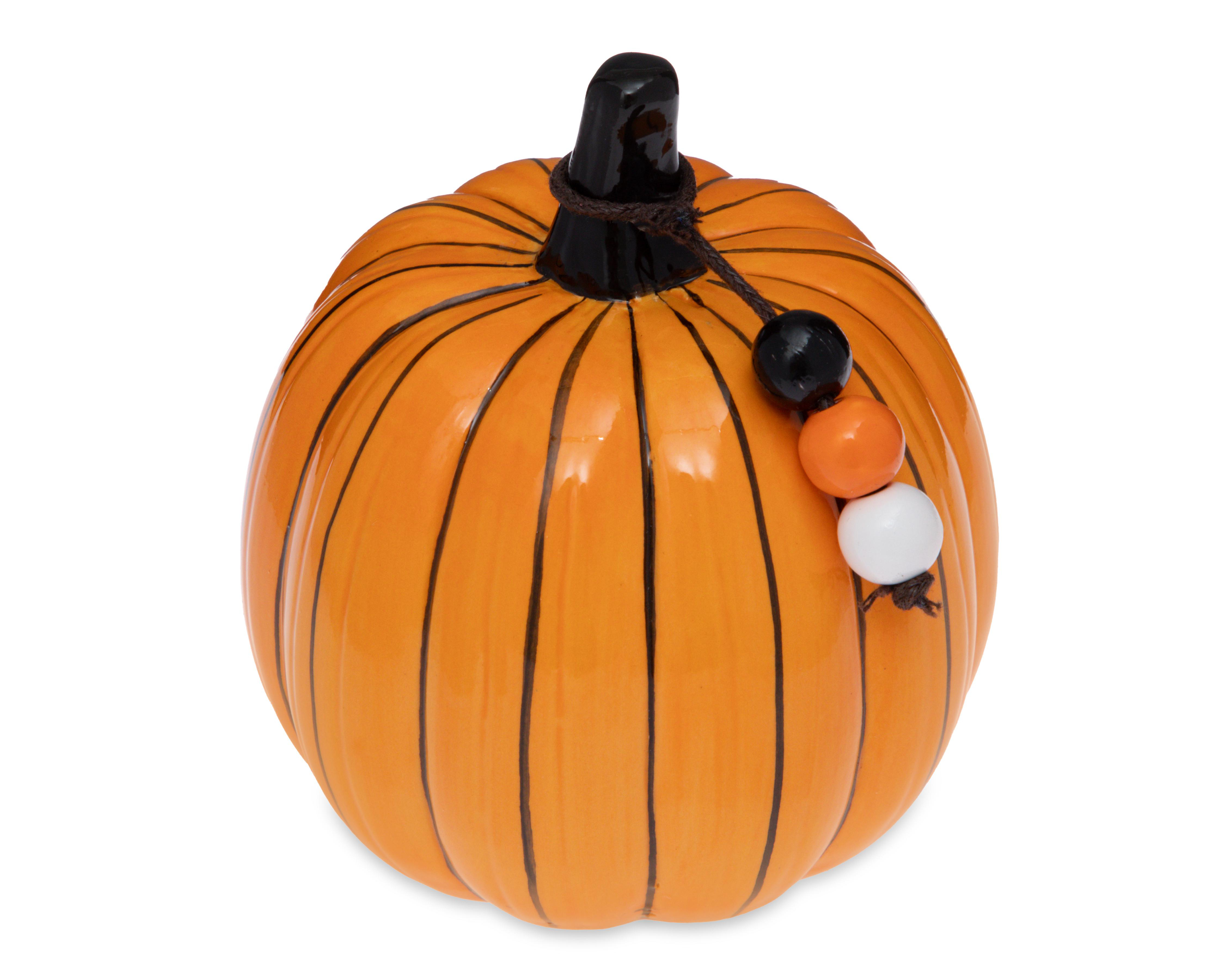 Foto 2 | Figura Decorativa Calabaza de Halloween Clay S de Cerámica