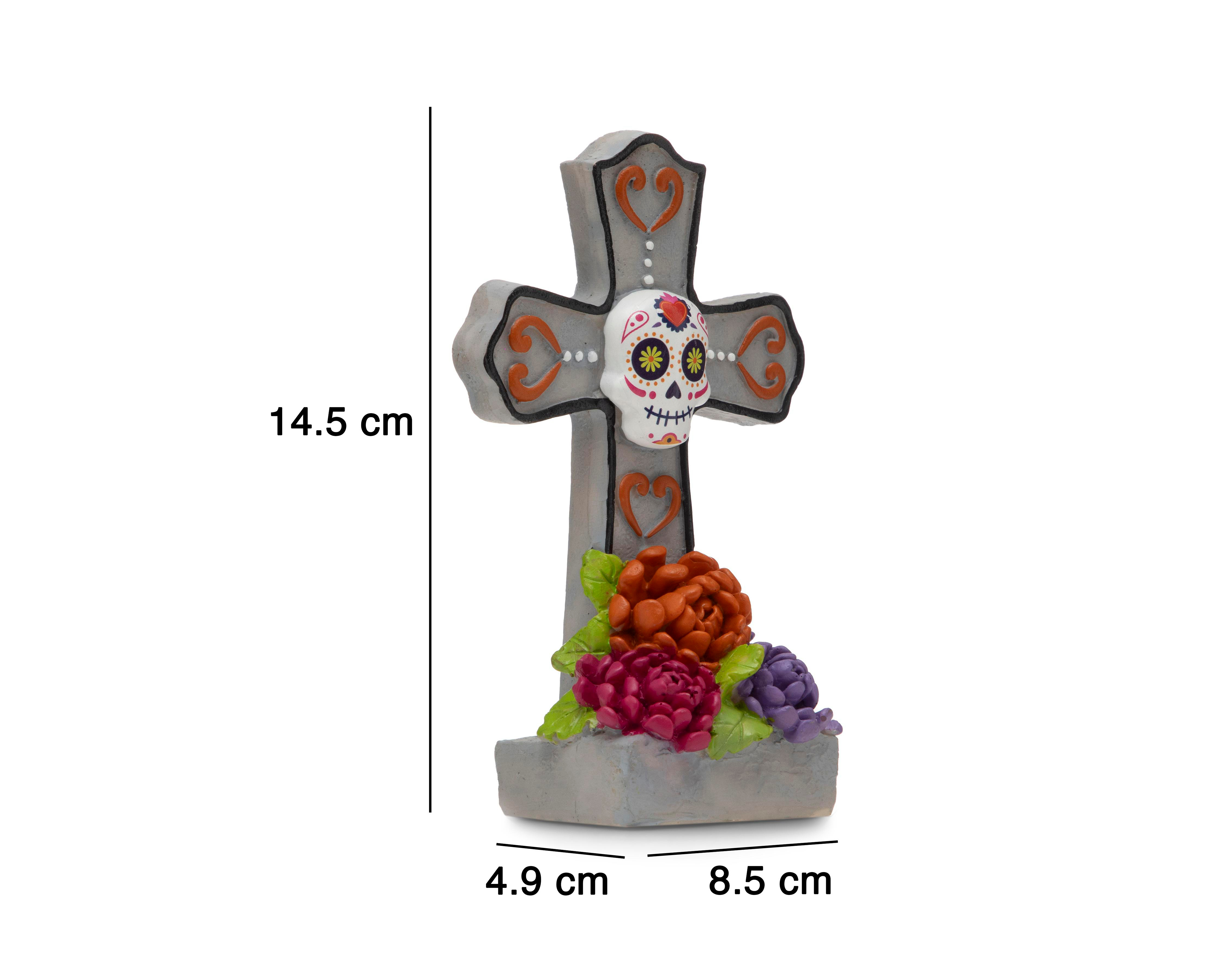 Foto 7 pulgar | Escultura Día de Muertos Altar de Resina