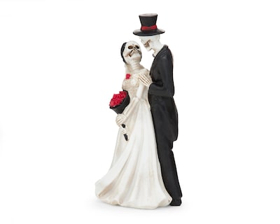 Foto 2 | Escultura de Día de Muertos Lovers de Poliresina