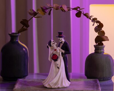 Foto 5 | Escultura de Día de Muertos Lovers de Poliresina