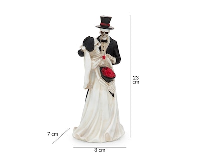 Foto 6 | Escultura de Día de Muertos Lovers de Poliresina