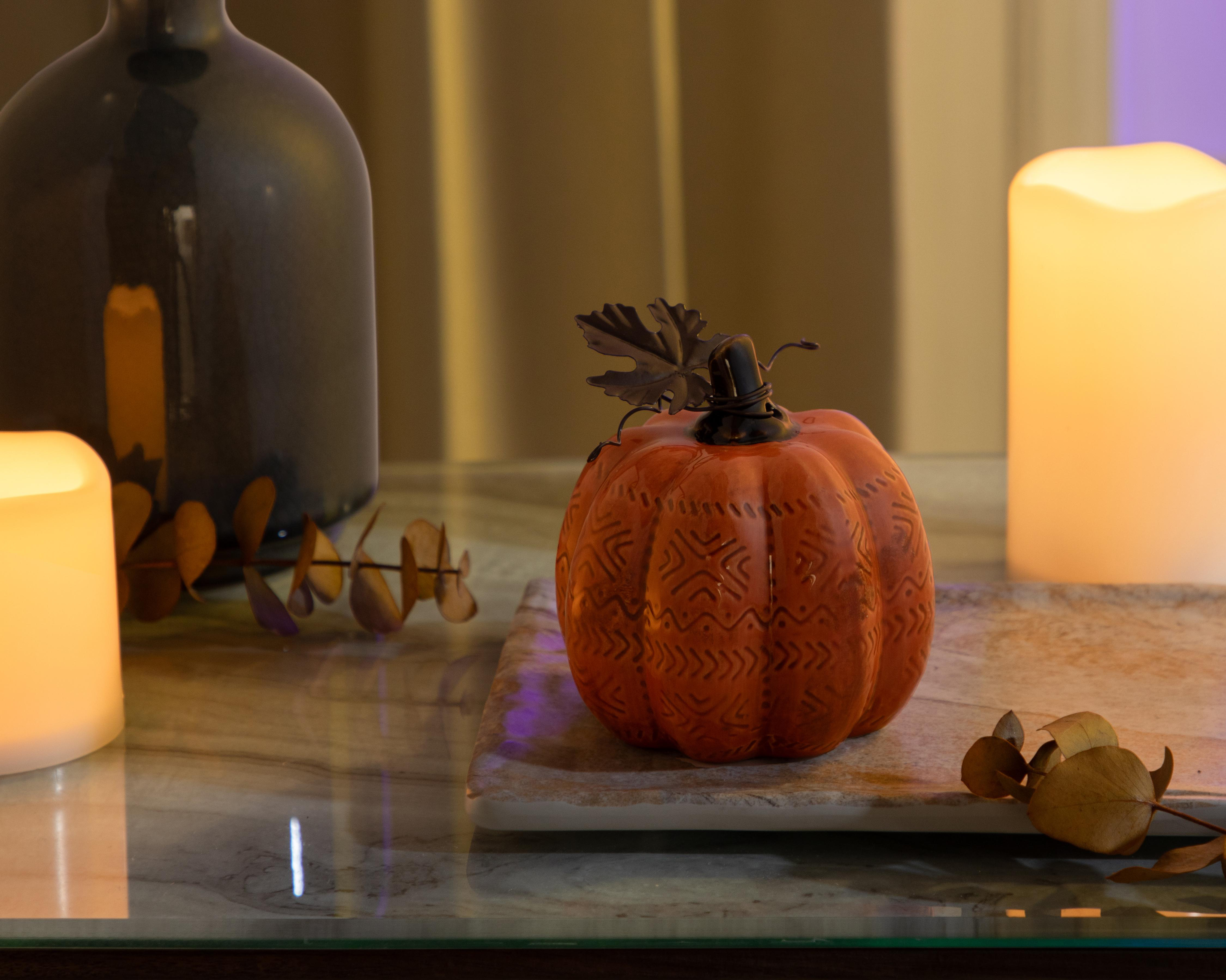 Foto 4 | Escultura de Calabaza de Halloween Mystic S de Cerámica