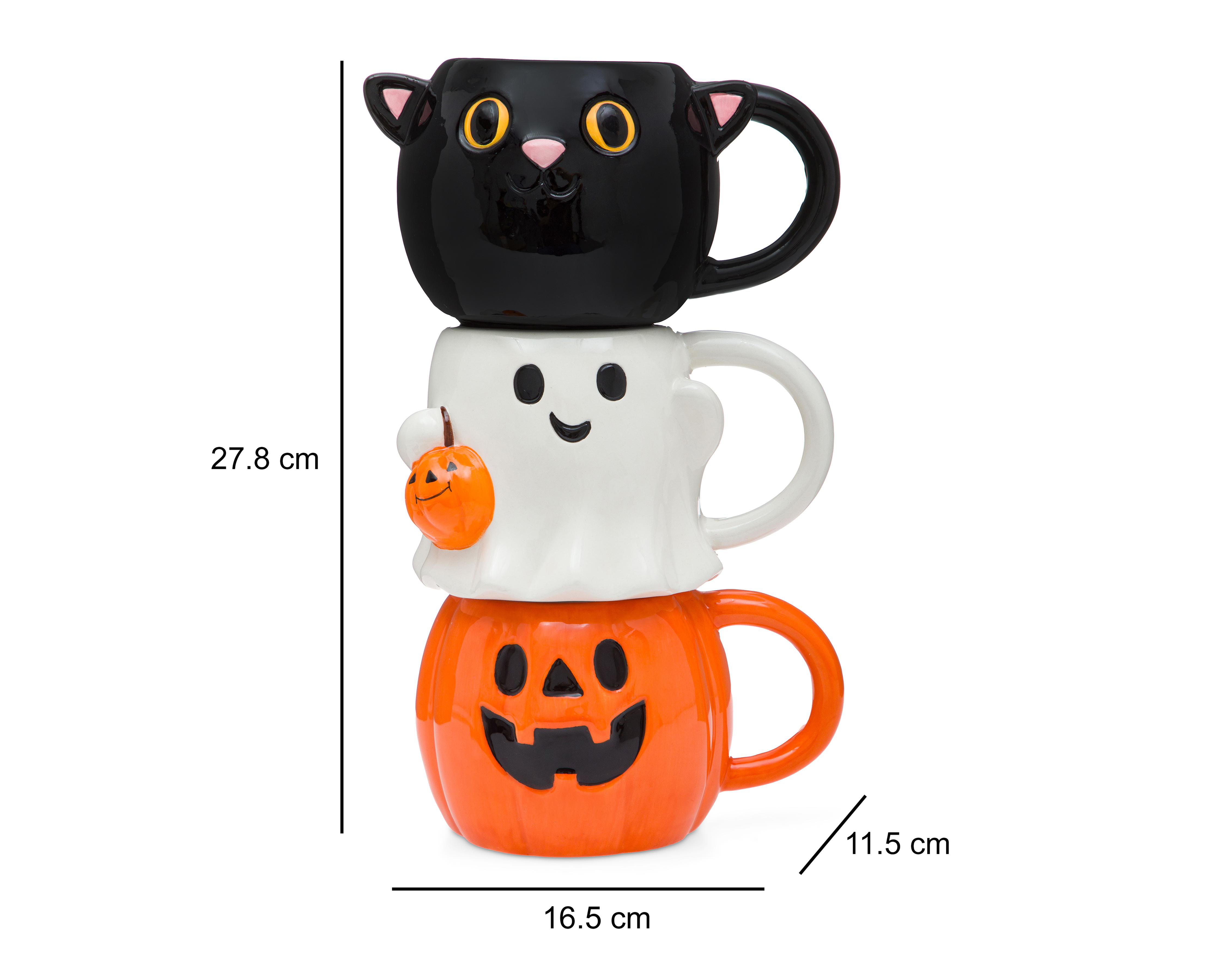 Foto 7 | Juego de Tazas de Cerámica Starhaus 3 Piezas