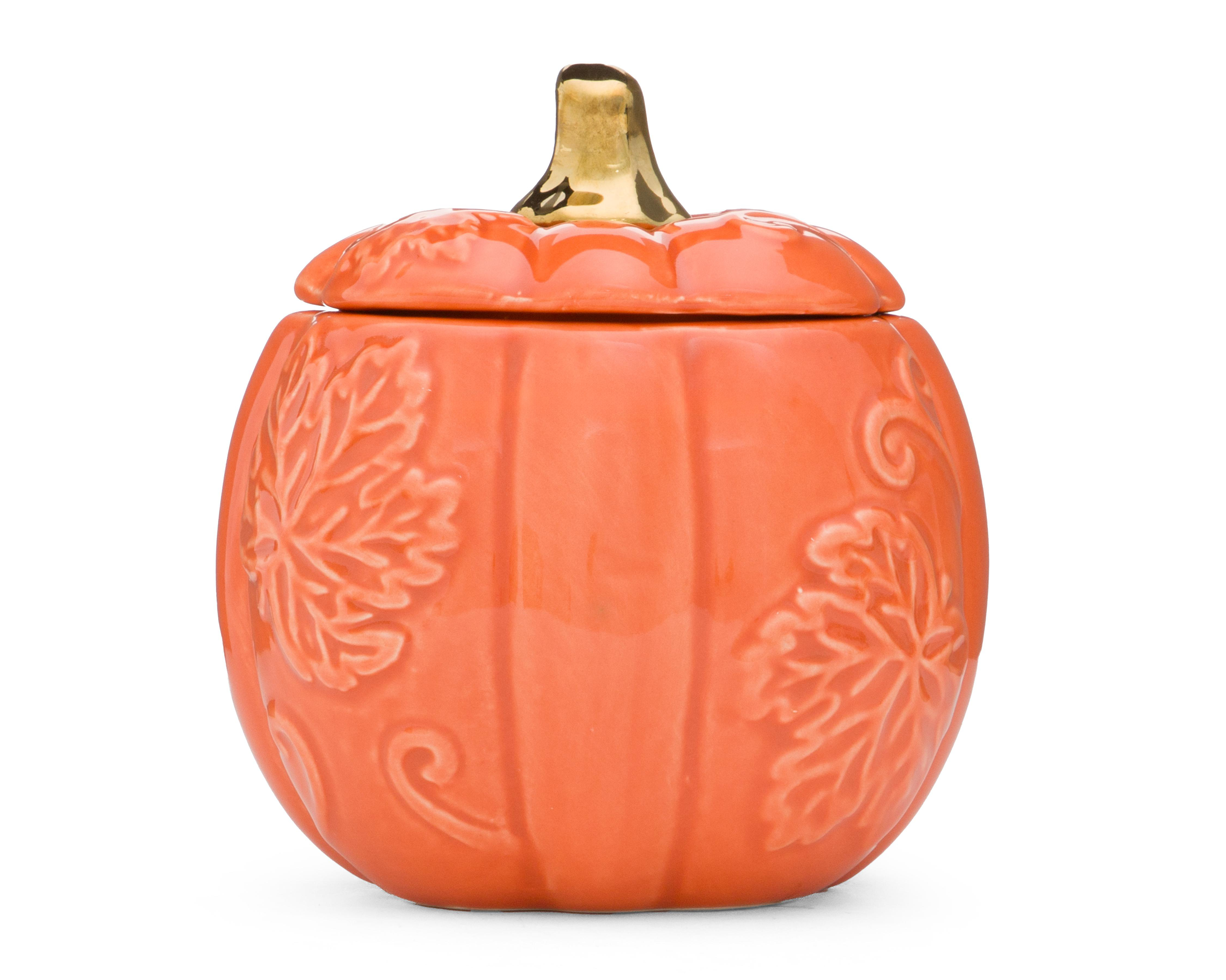 Foto 1 | Escultura de Calabaza de Halloween Sienna de Cerámica