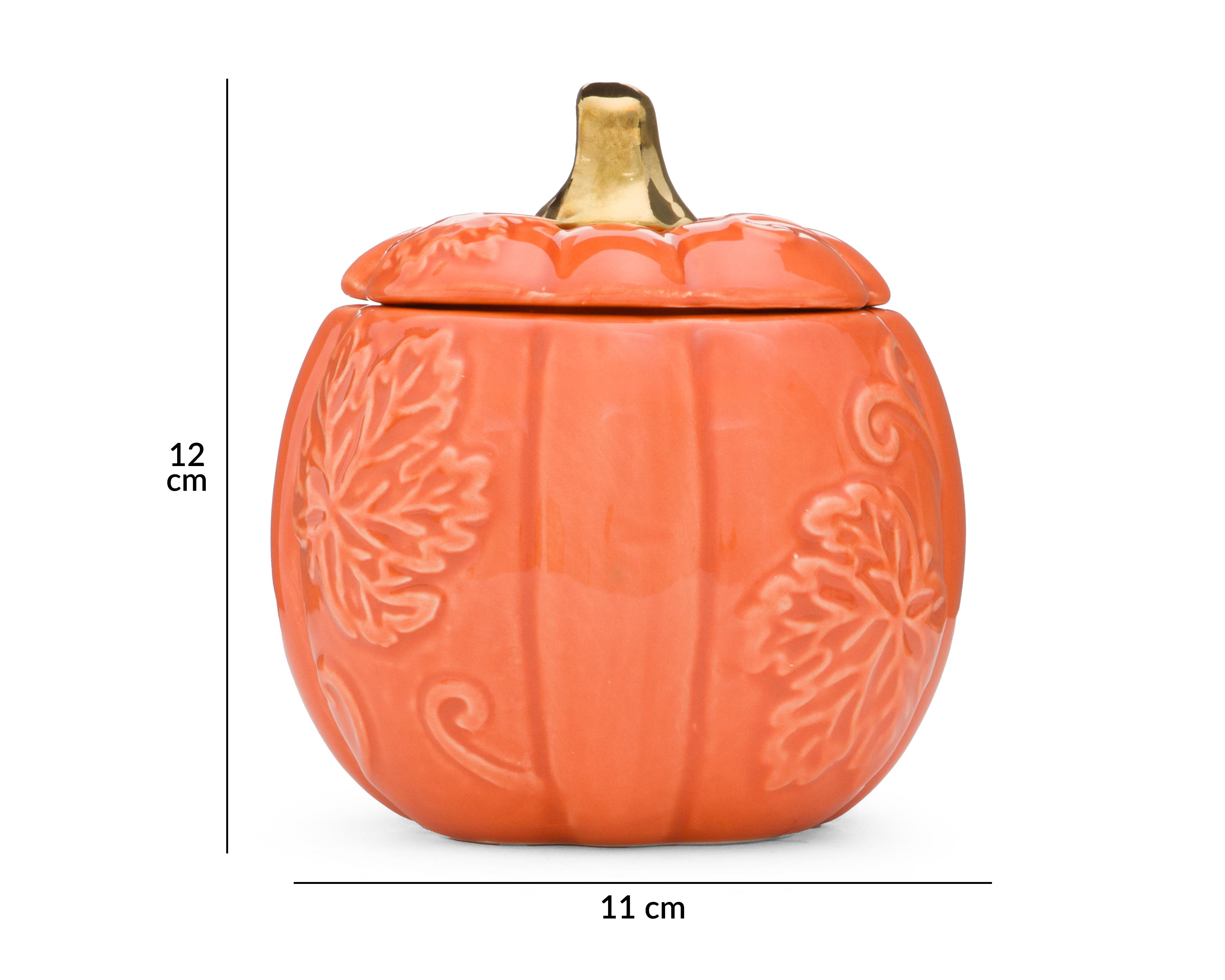 Foto 6 | Escultura de Calabaza de Halloween Sienna de Cerámica