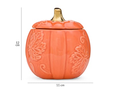 Foto 6 | Escultura de Calabaza de Halloween Sienna de Cerámica