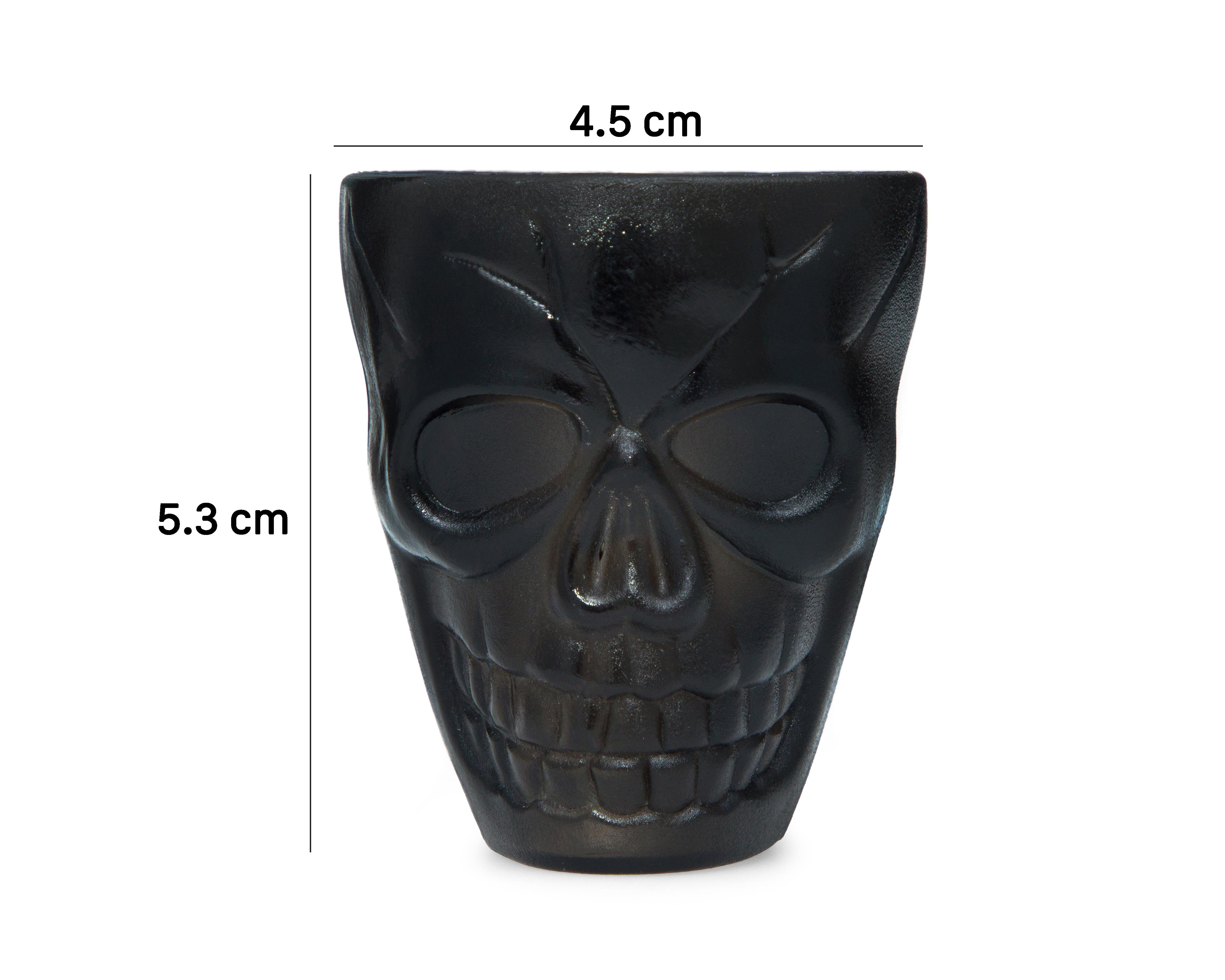 Foto 7 pulgar | Vasos Decorativos Calaveras de Halloween Jason de Polipropileno