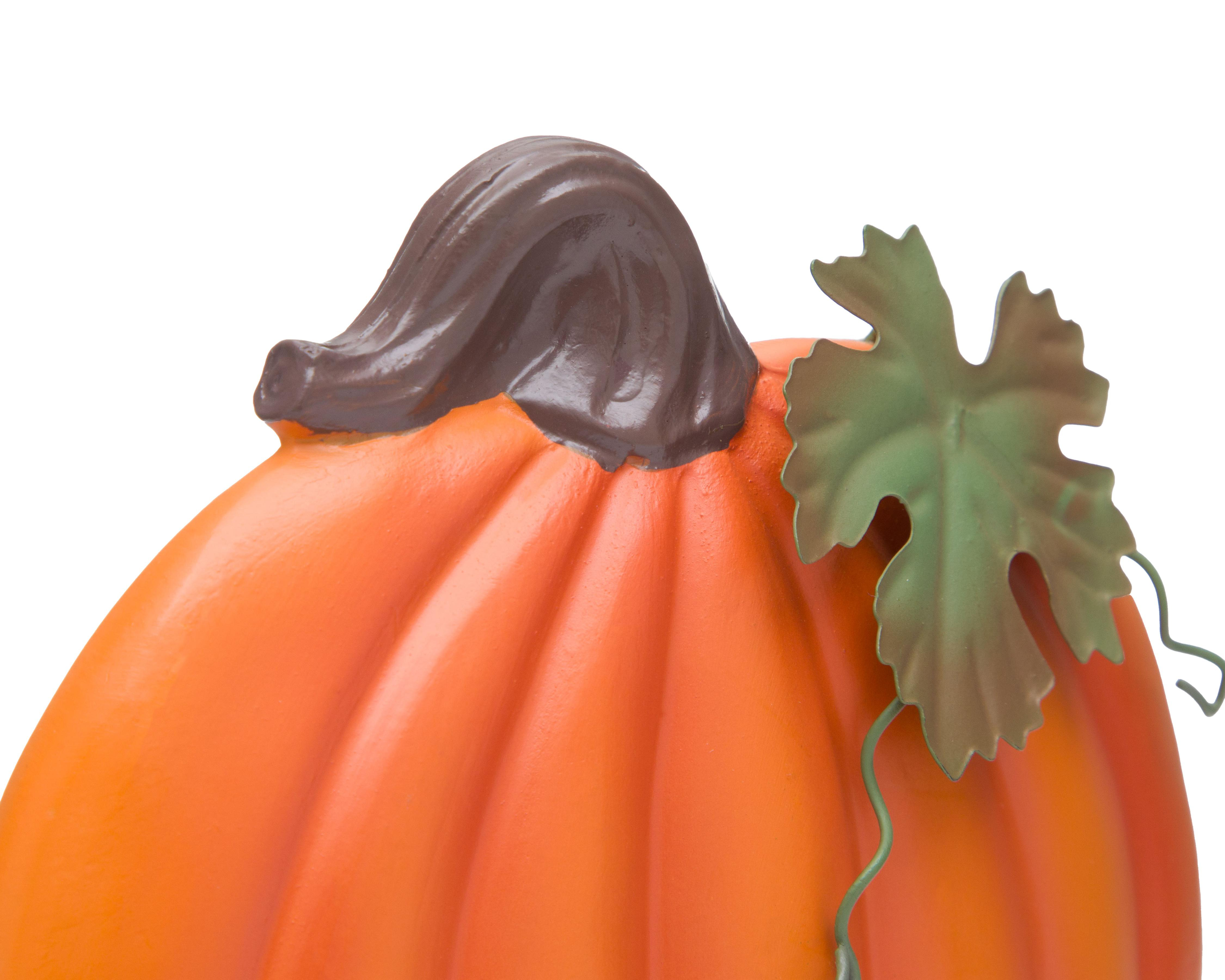Foto 4 pulgar | Escultura de Calabaza Delight de Poliresina