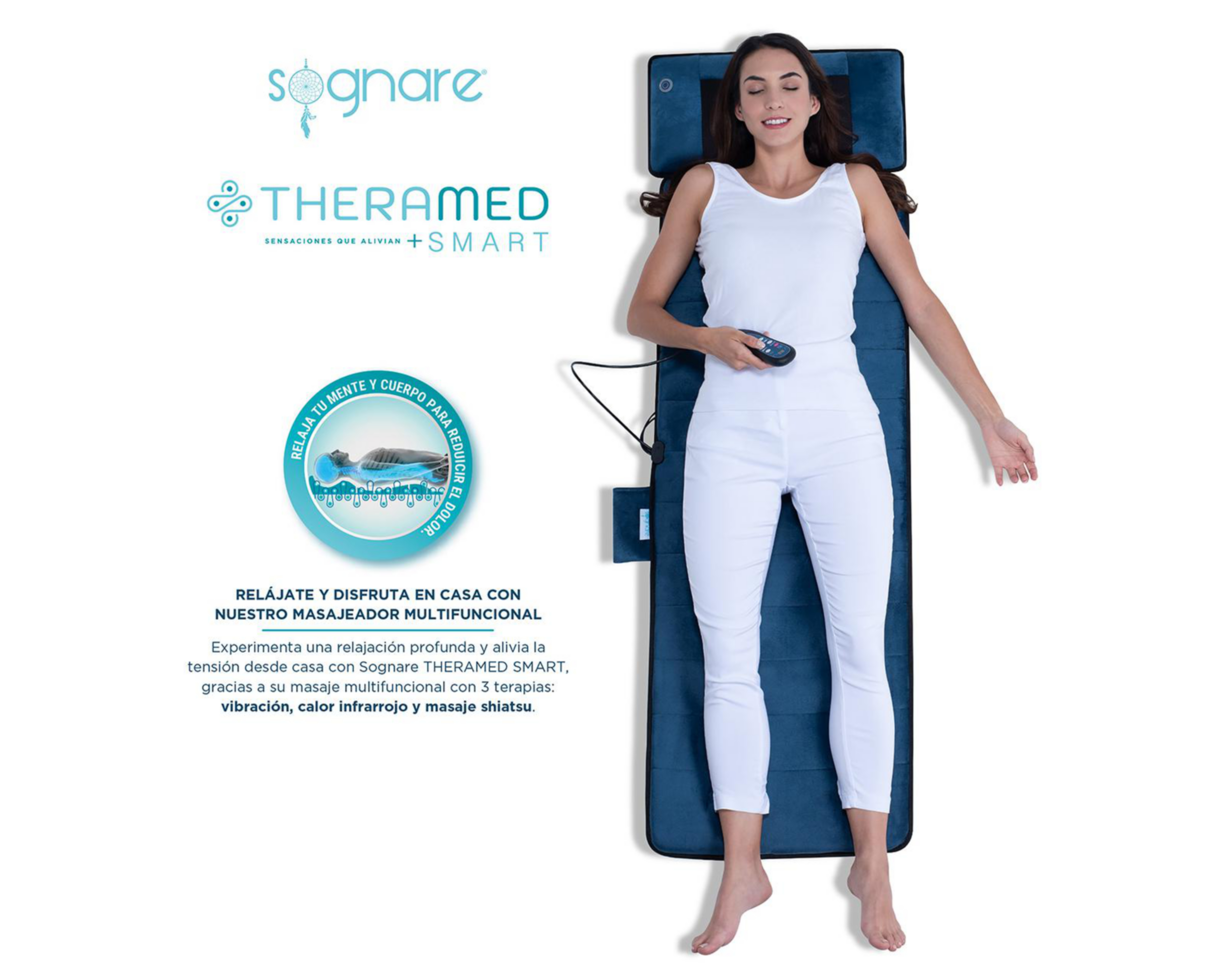 Foto 4 | Colchoneta Masajeadora Sognare Theramed Smart