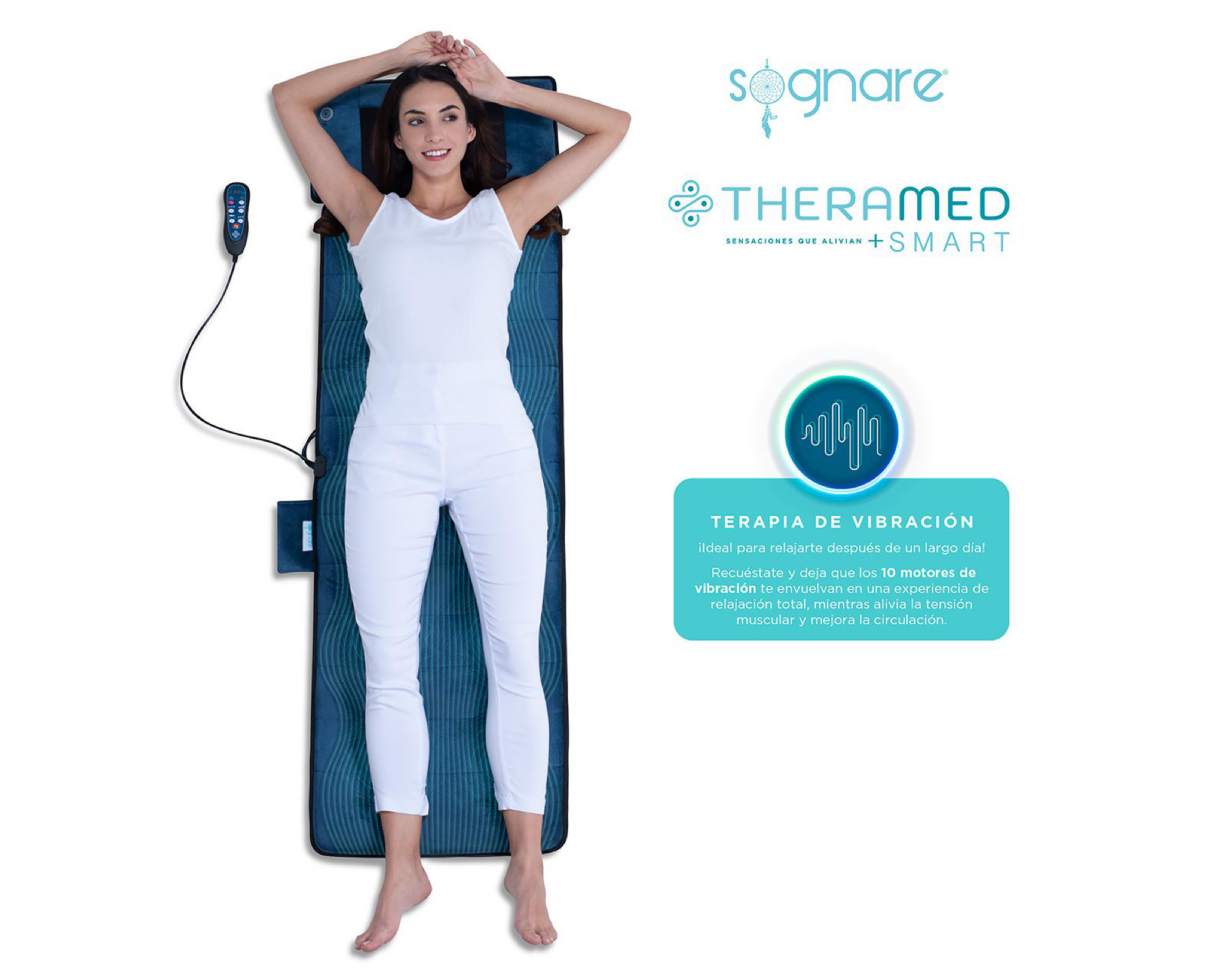 Foto 5 | Colchoneta Masajeadora Sognare Theramed Smart