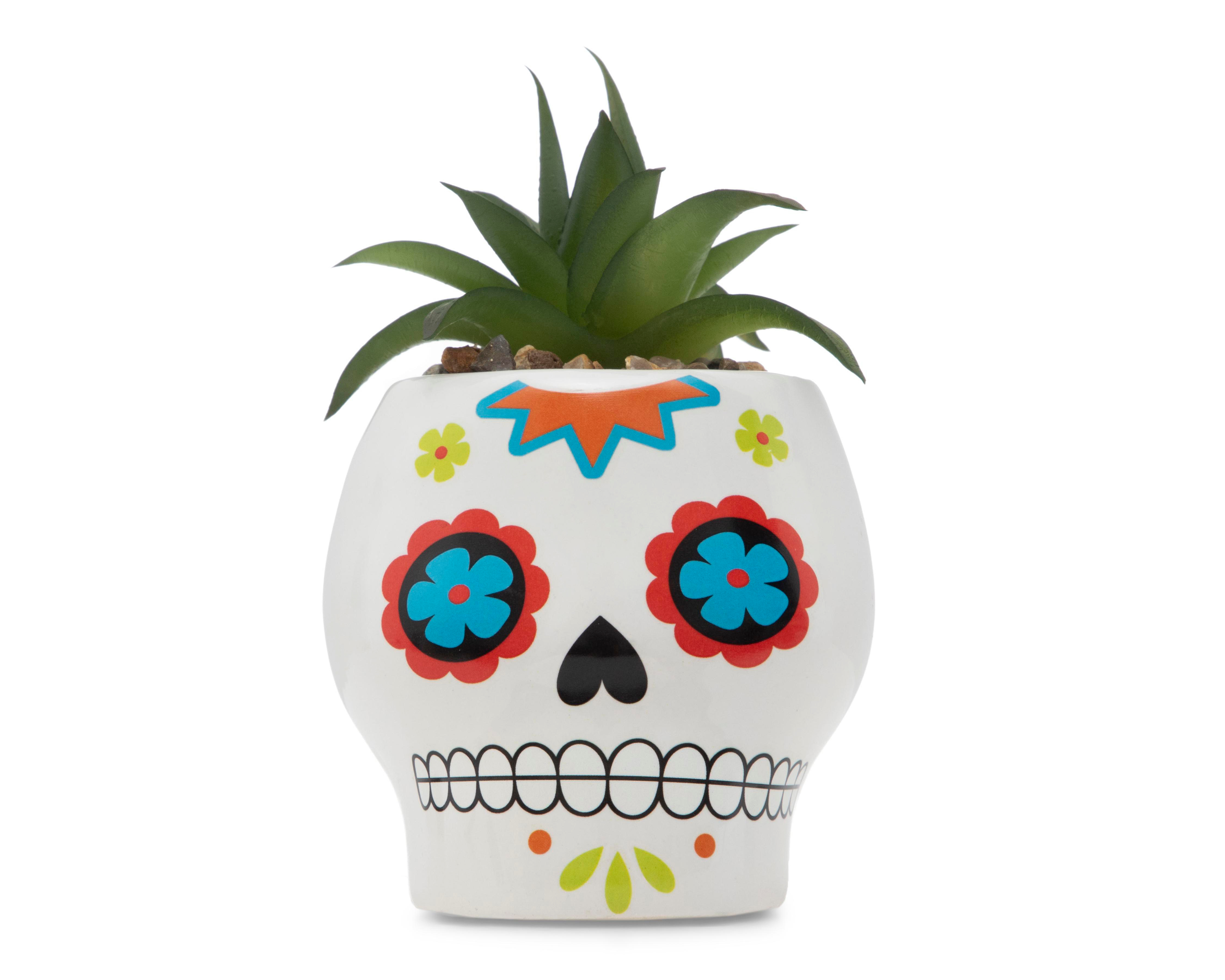 Foto 1 | Suculenta Artificial con Maceta Día de Muertos Starhaus 9 cm