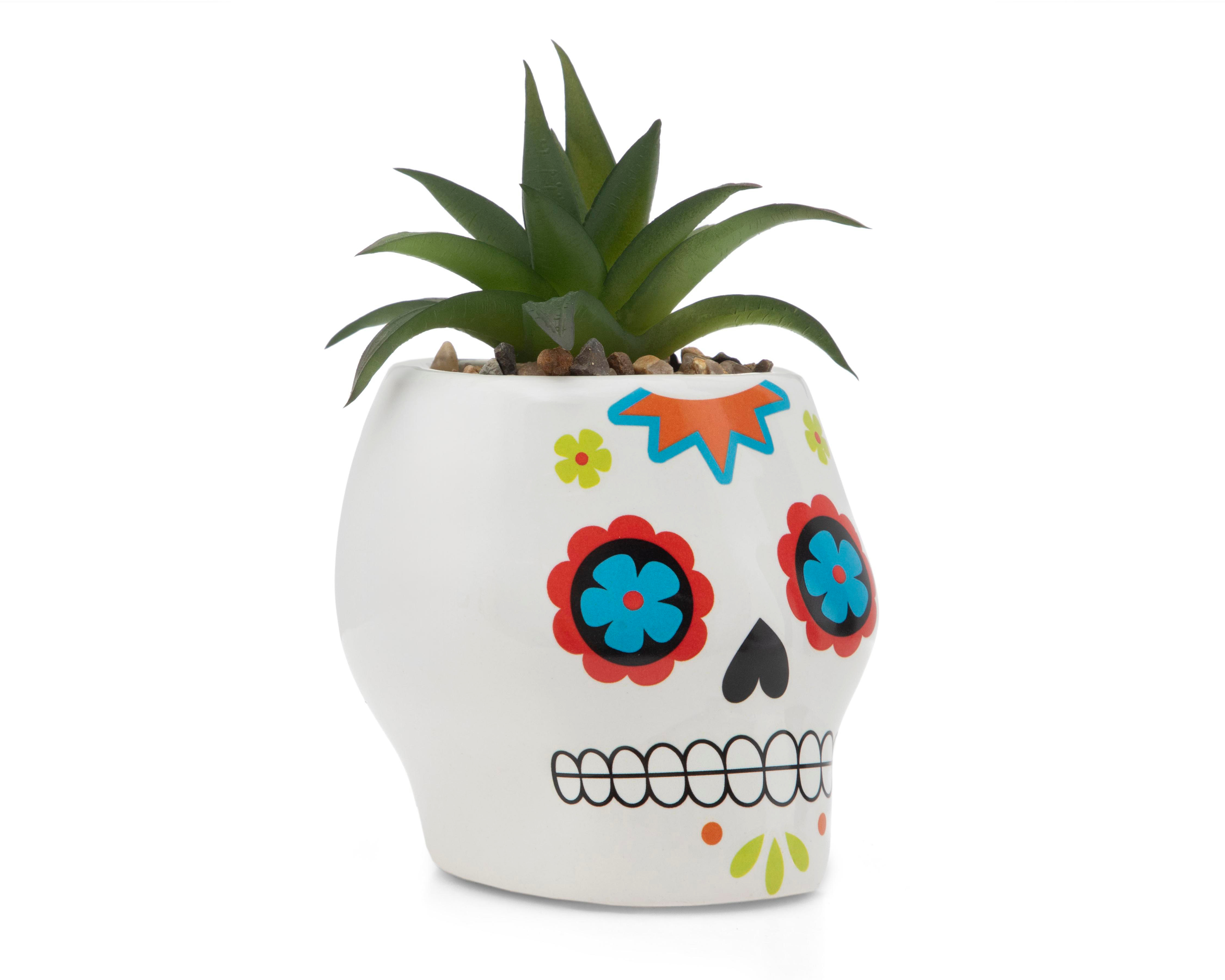 Foto 2 | Suculenta Artificial con Maceta Día de Muertos Starhaus 9 cm