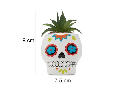 Foto 5 | Suculenta Artificial con Maceta Día de Muertos Starhaus 9 cm